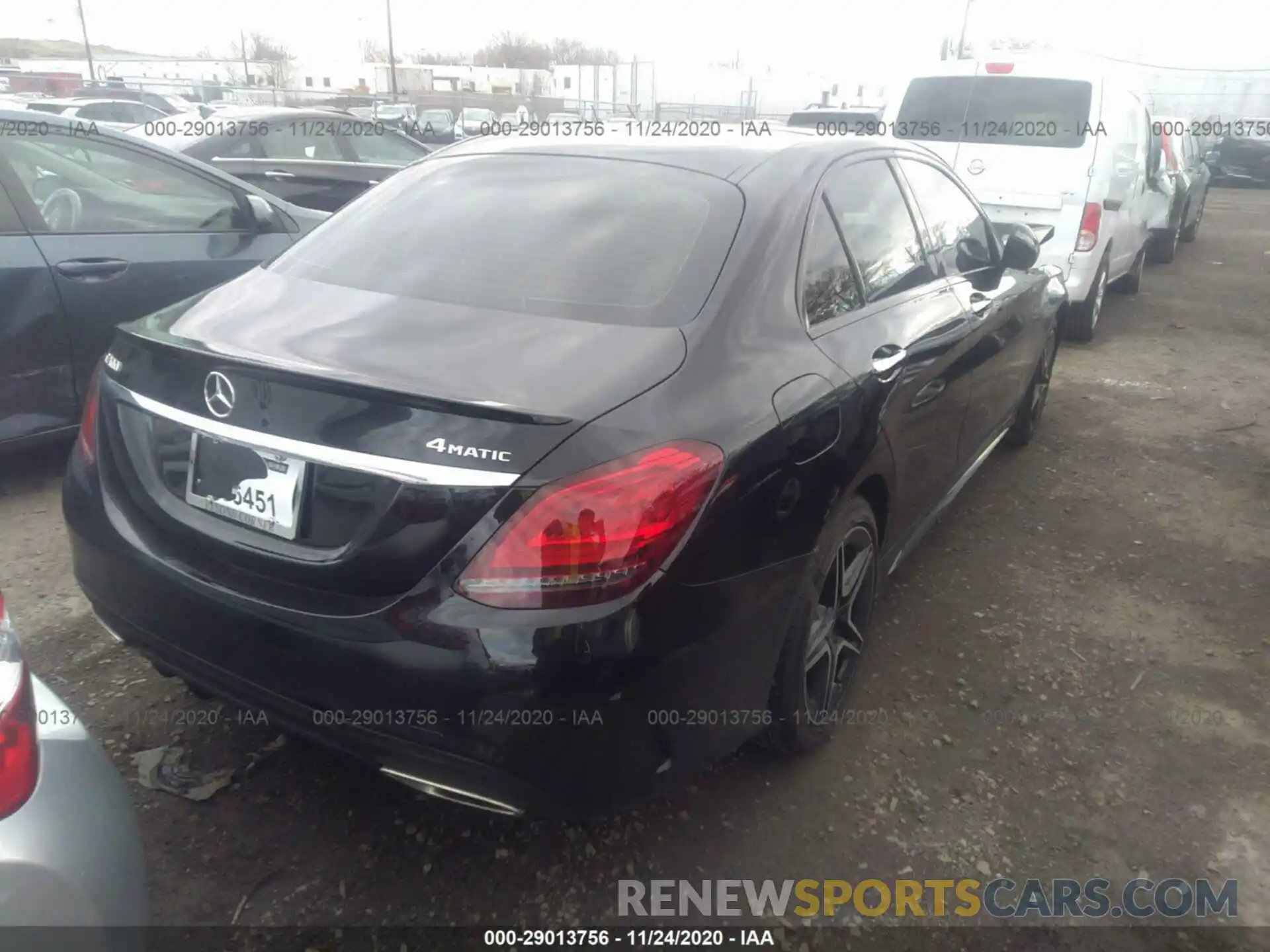 4 Photograph of a damaged car W1KWF8EB4LR596530 MERCEDES-BENZ C-CLASS 2020