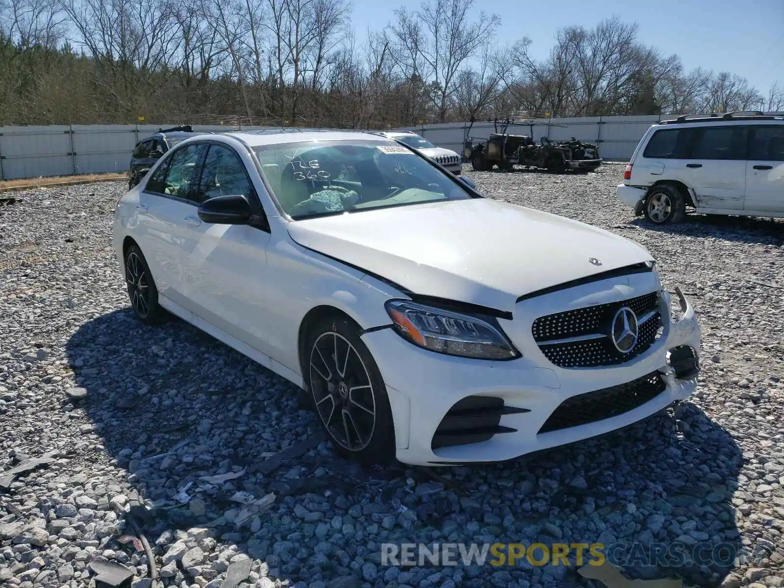 1 Photograph of a damaged car W1KWF8EB4LR596673 MERCEDES-BENZ C-CLASS 2020