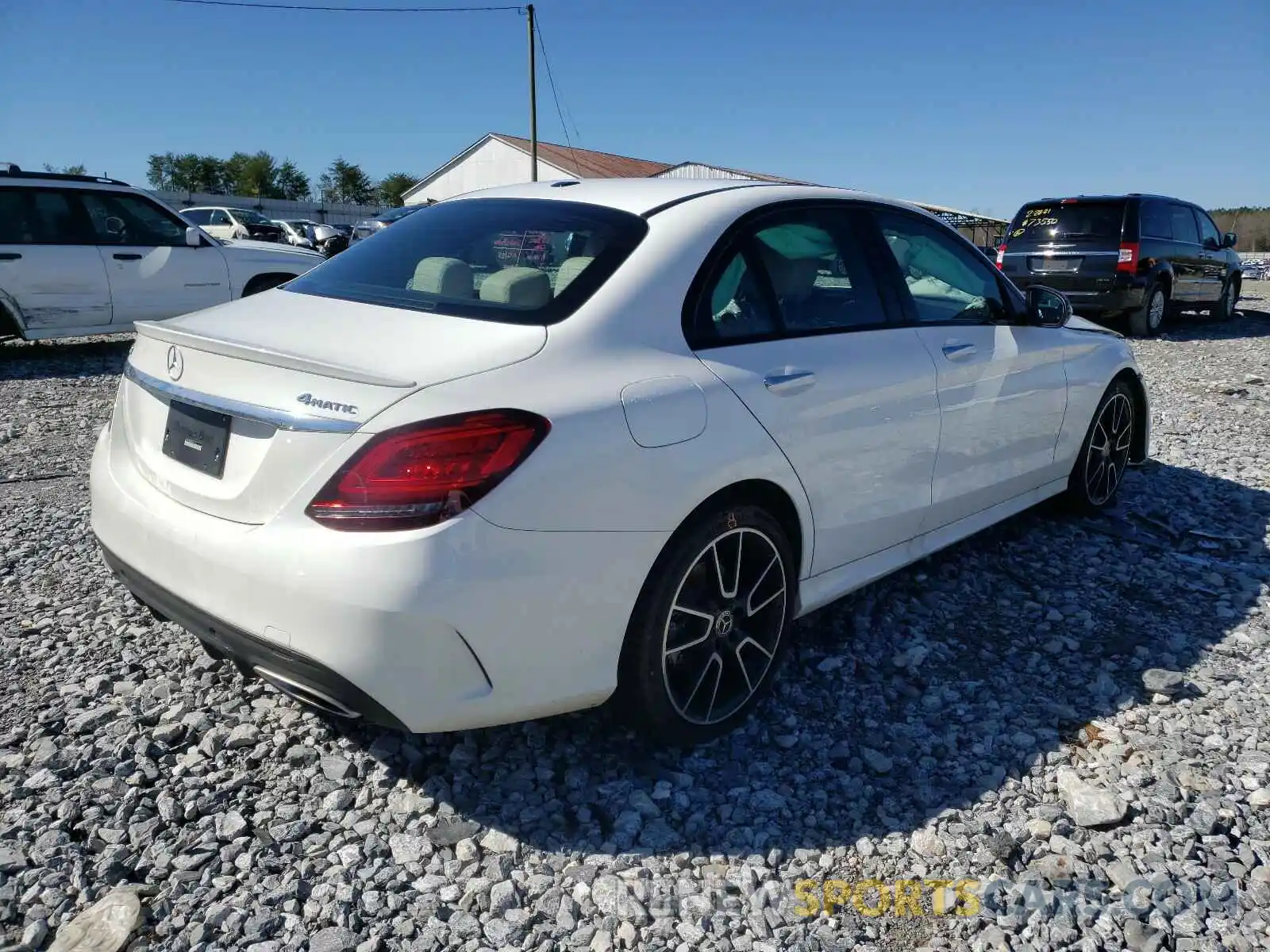 4 Photograph of a damaged car W1KWF8EB4LR596673 MERCEDES-BENZ C-CLASS 2020