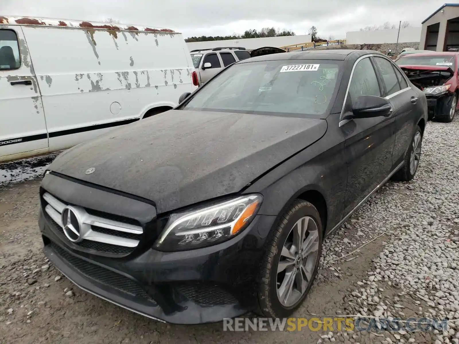 2 Photograph of a damaged car W1KWF8EB4LR599511 MERCEDES-BENZ C CLASS 2020