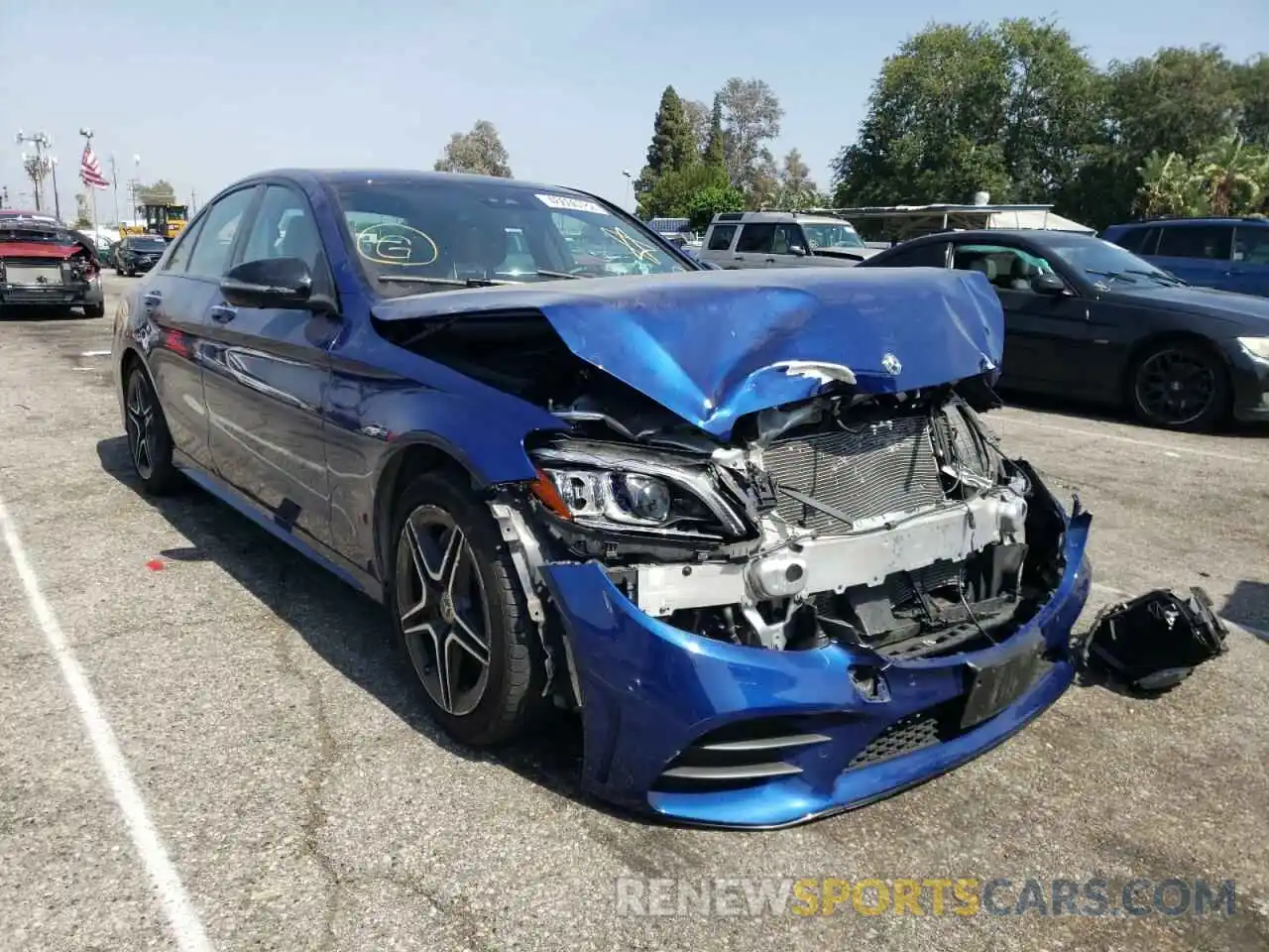 1 Photograph of a damaged car W1KWF8EB5LR574651 MERCEDES-BENZ C-CLASS 2020