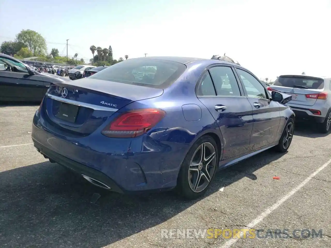 4 Photograph of a damaged car W1KWF8EB5LR574651 MERCEDES-BENZ C-CLASS 2020