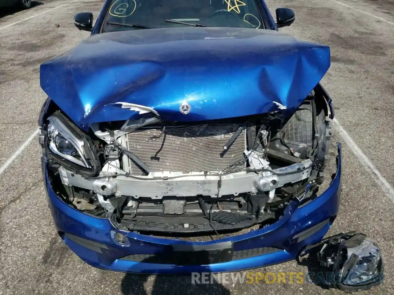 9 Photograph of a damaged car W1KWF8EB5LR574651 MERCEDES-BENZ C-CLASS 2020