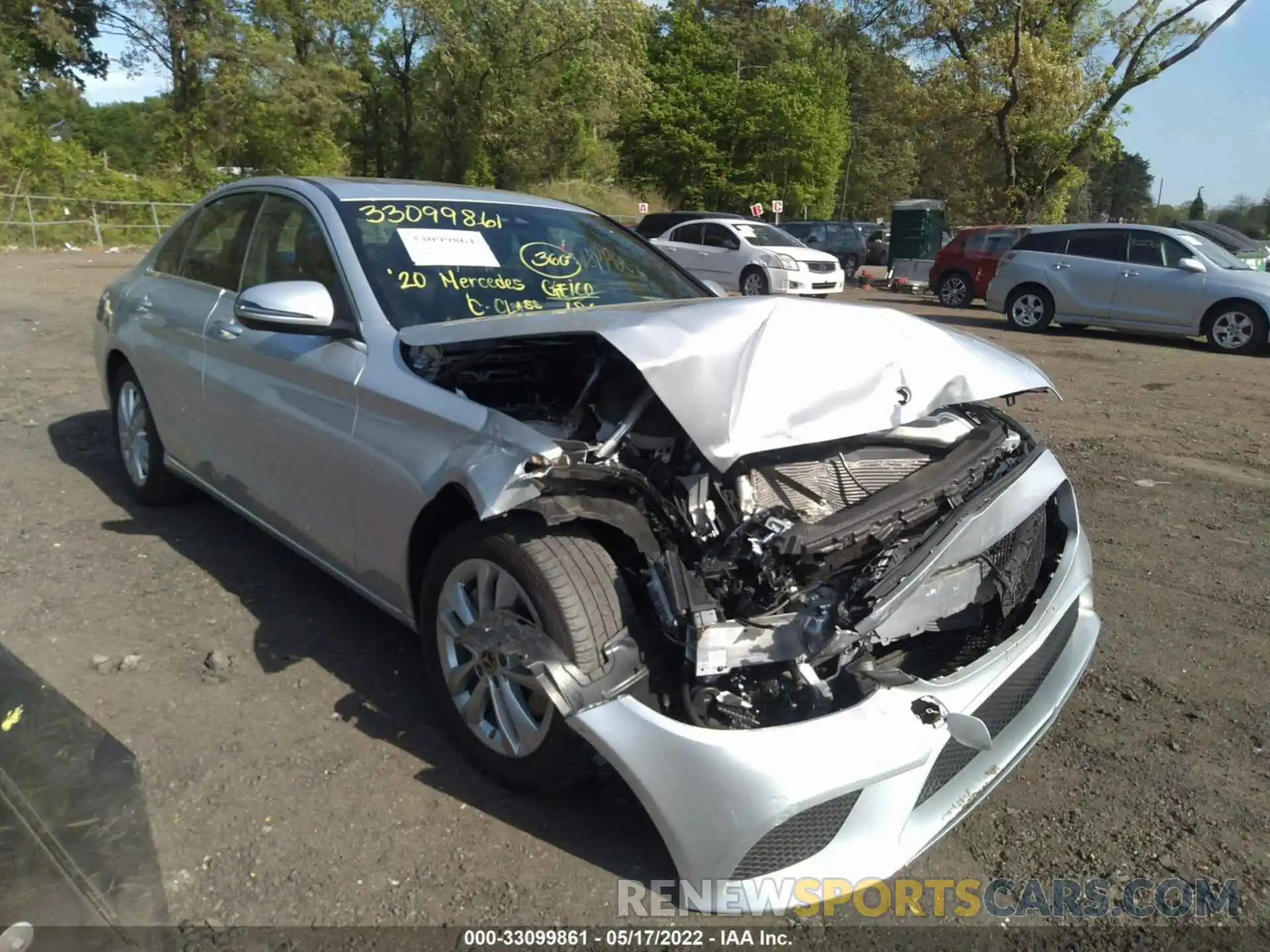 6 Photograph of a damaged car W1KWF8EB5LR593863 MERCEDES-BENZ C-CLASS 2020