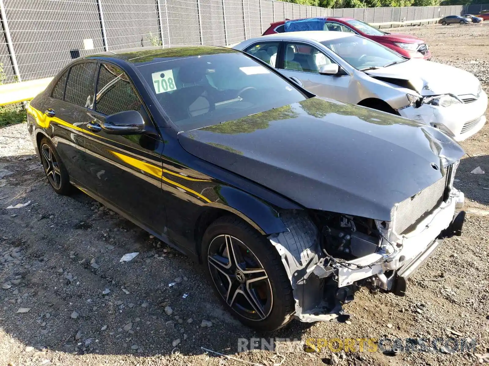 1 Photograph of a damaged car W1KWF8EB5LR596049 MERCEDES-BENZ C-CLASS 2020