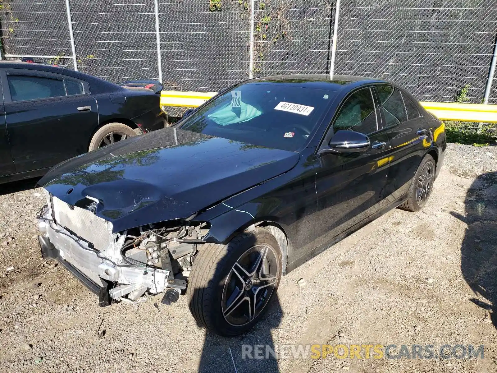 2 Photograph of a damaged car W1KWF8EB5LR596049 MERCEDES-BENZ C-CLASS 2020