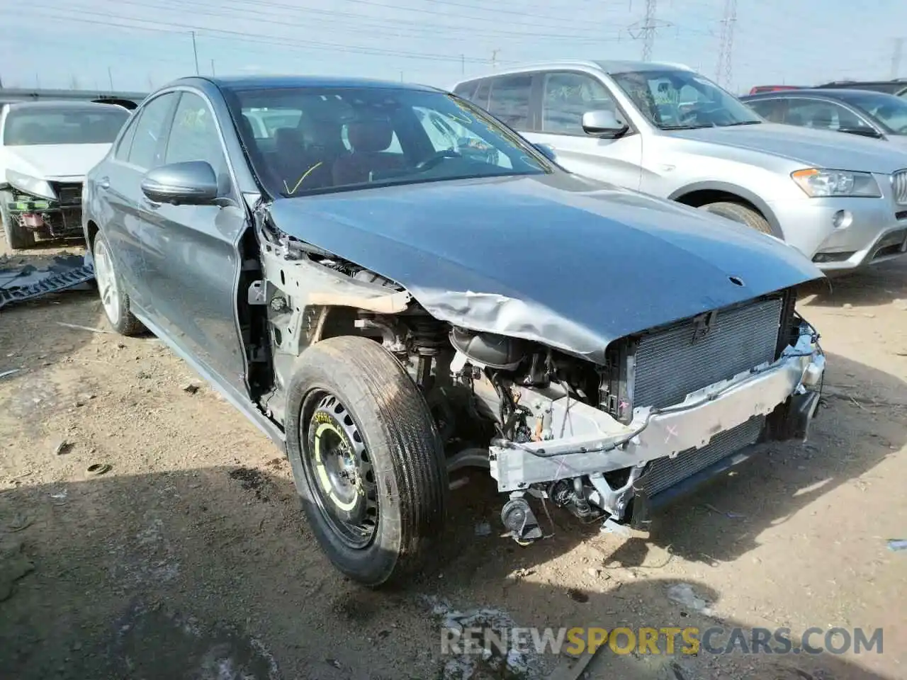 1 Photograph of a damaged car W1KWF8EB5LR596729 MERCEDES-BENZ C-CLASS 2020