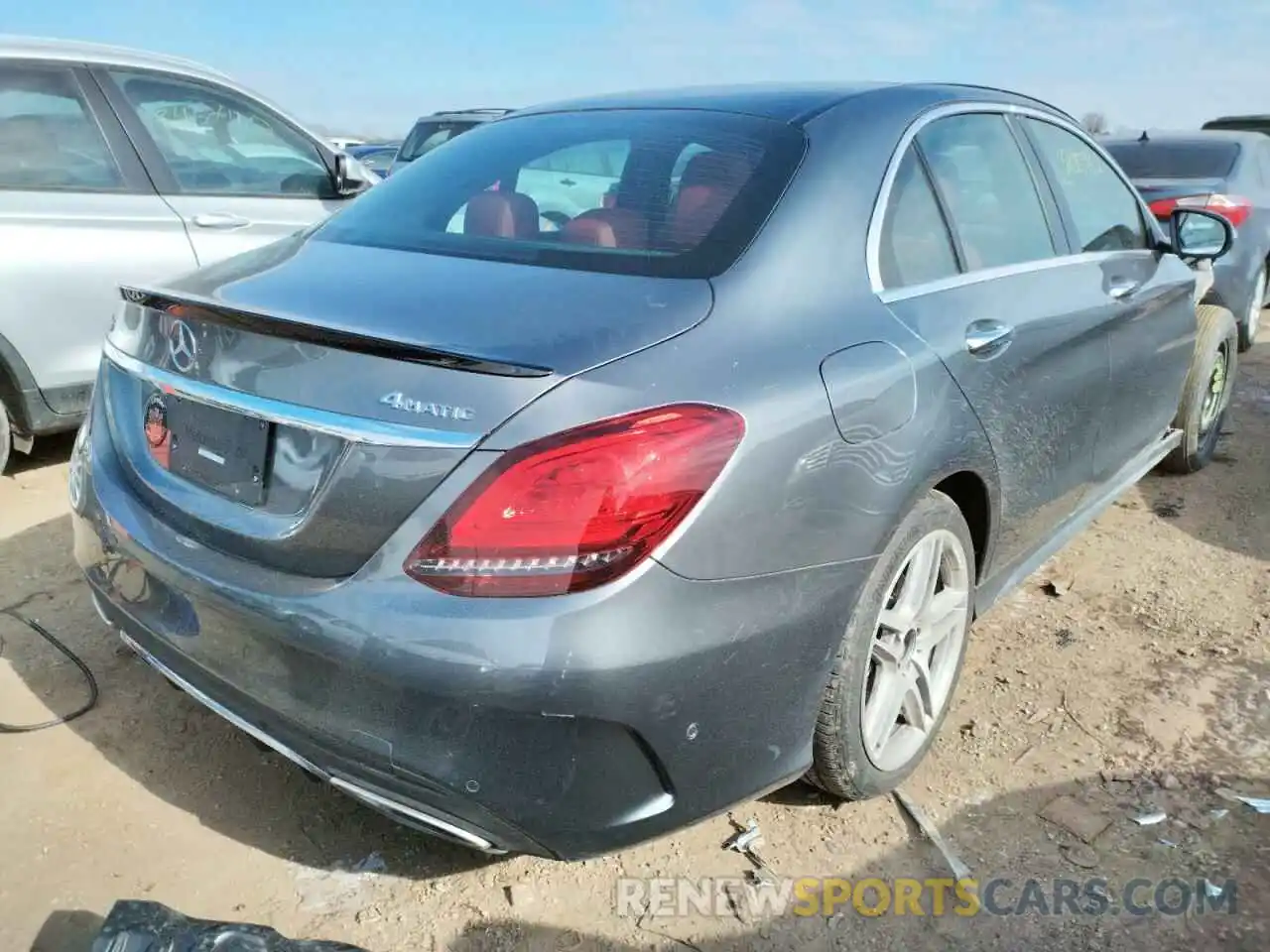 4 Photograph of a damaged car W1KWF8EB5LR596729 MERCEDES-BENZ C-CLASS 2020