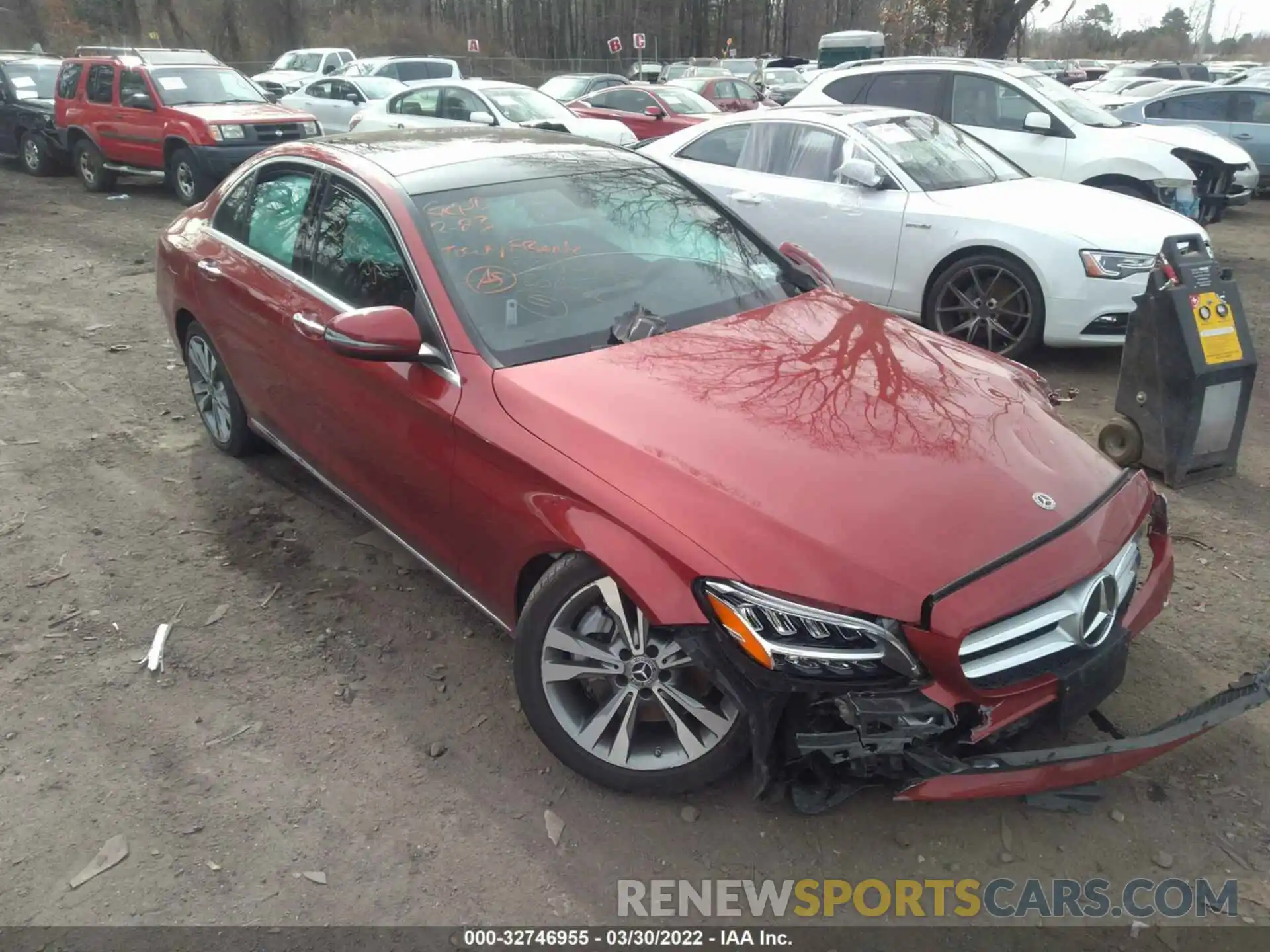 1 Photograph of a damaged car W1KWF8EB5LR602013 MERCEDES-BENZ C-CLASS 2020