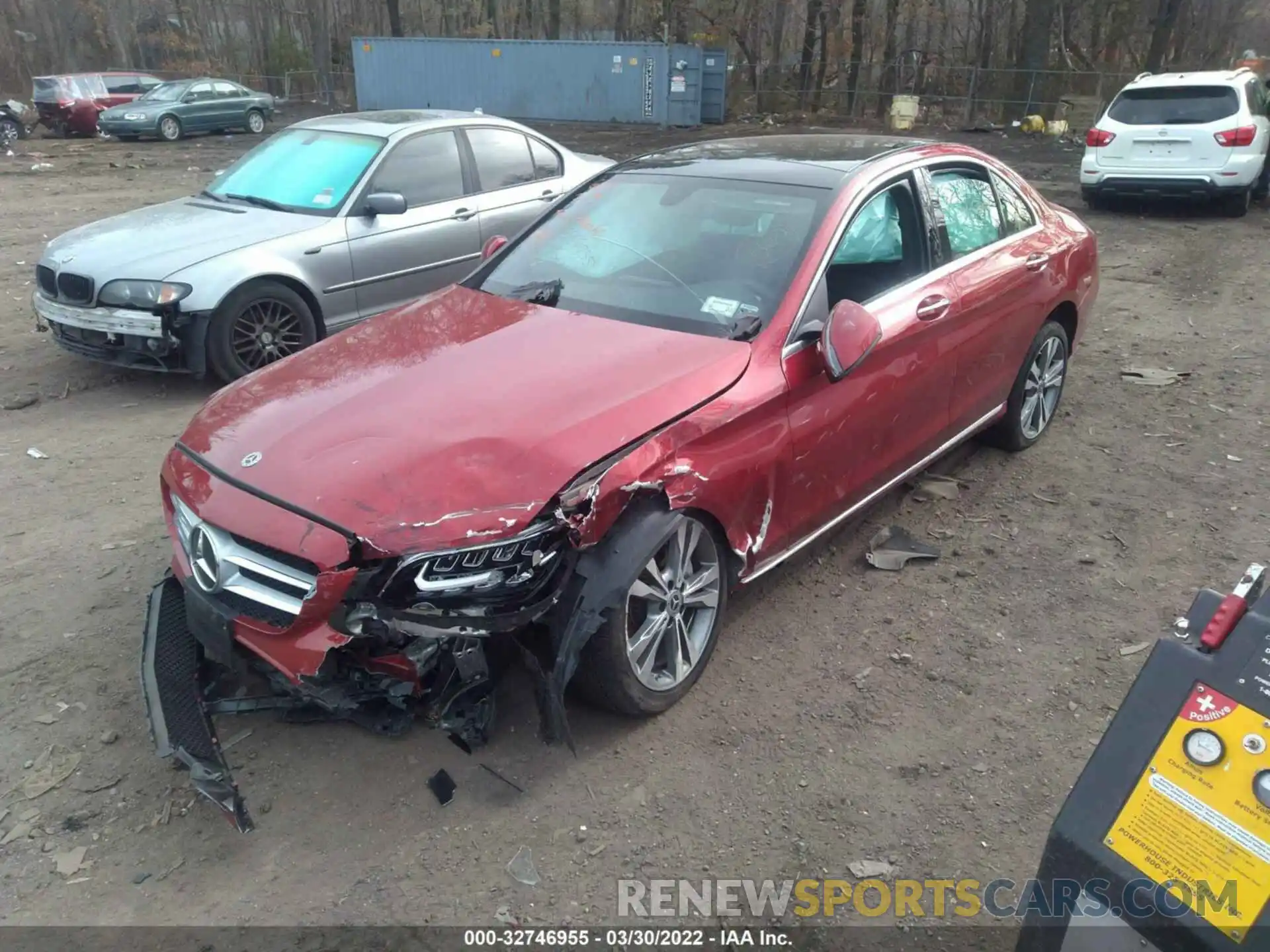 2 Фотография поврежденного автомобиля W1KWF8EB5LR602013 MERCEDES-BENZ C-CLASS 2020