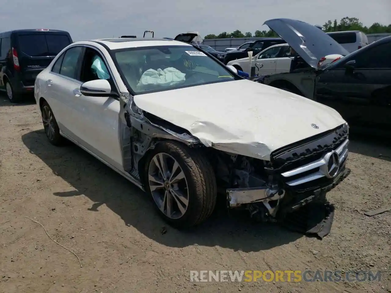 1 Photograph of a damaged car W1KWF8EB6LR574142 MERCEDES-BENZ C-CLASS 2020