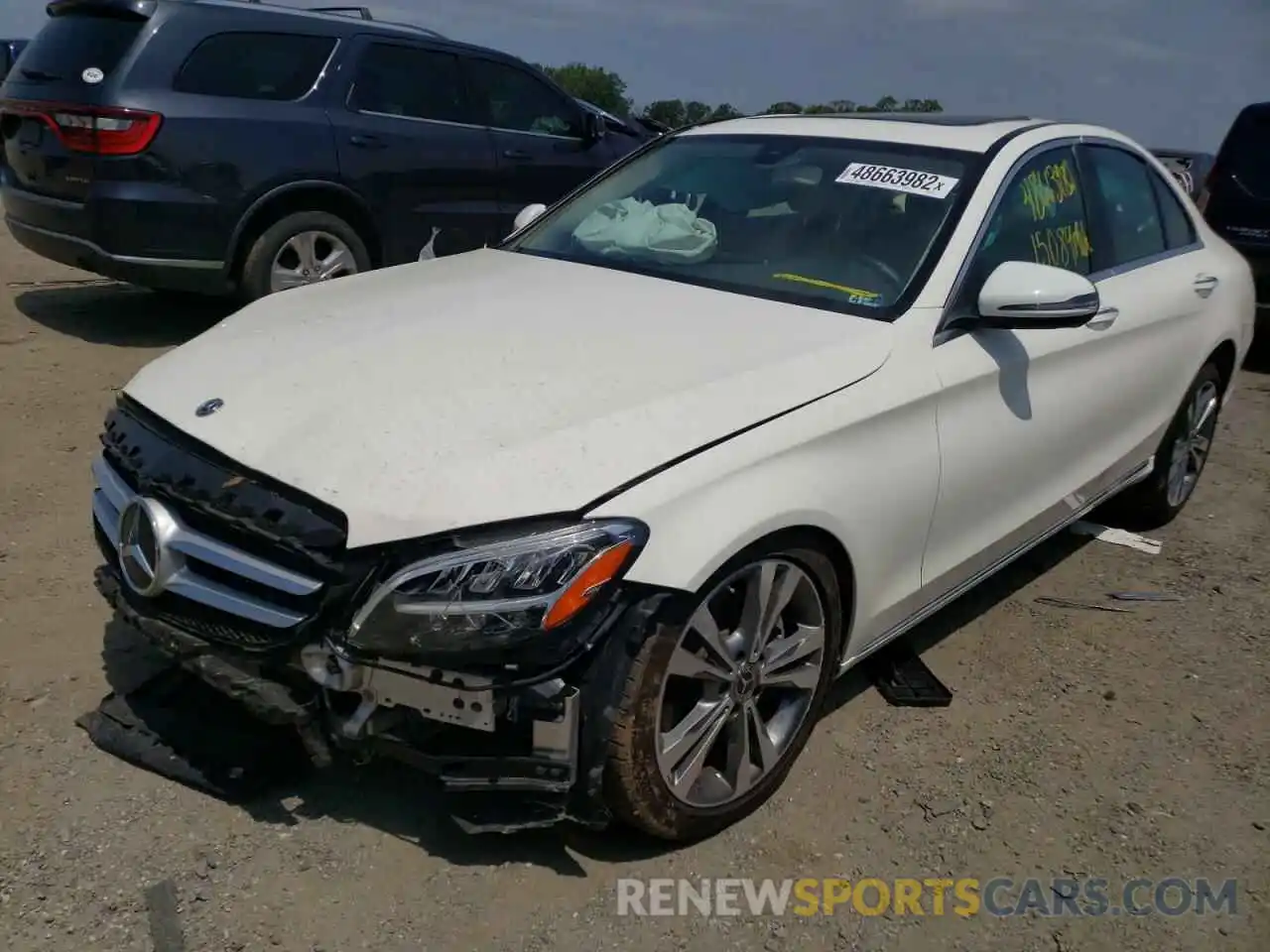 2 Photograph of a damaged car W1KWF8EB6LR574142 MERCEDES-BENZ C-CLASS 2020