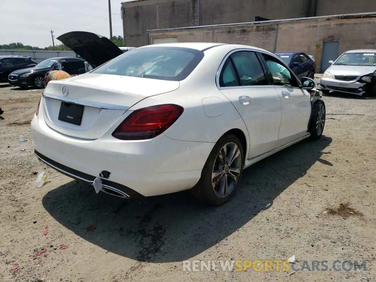 4 Photograph of a damaged car W1KWF8EB6LR574142 MERCEDES-BENZ C-CLASS 2020