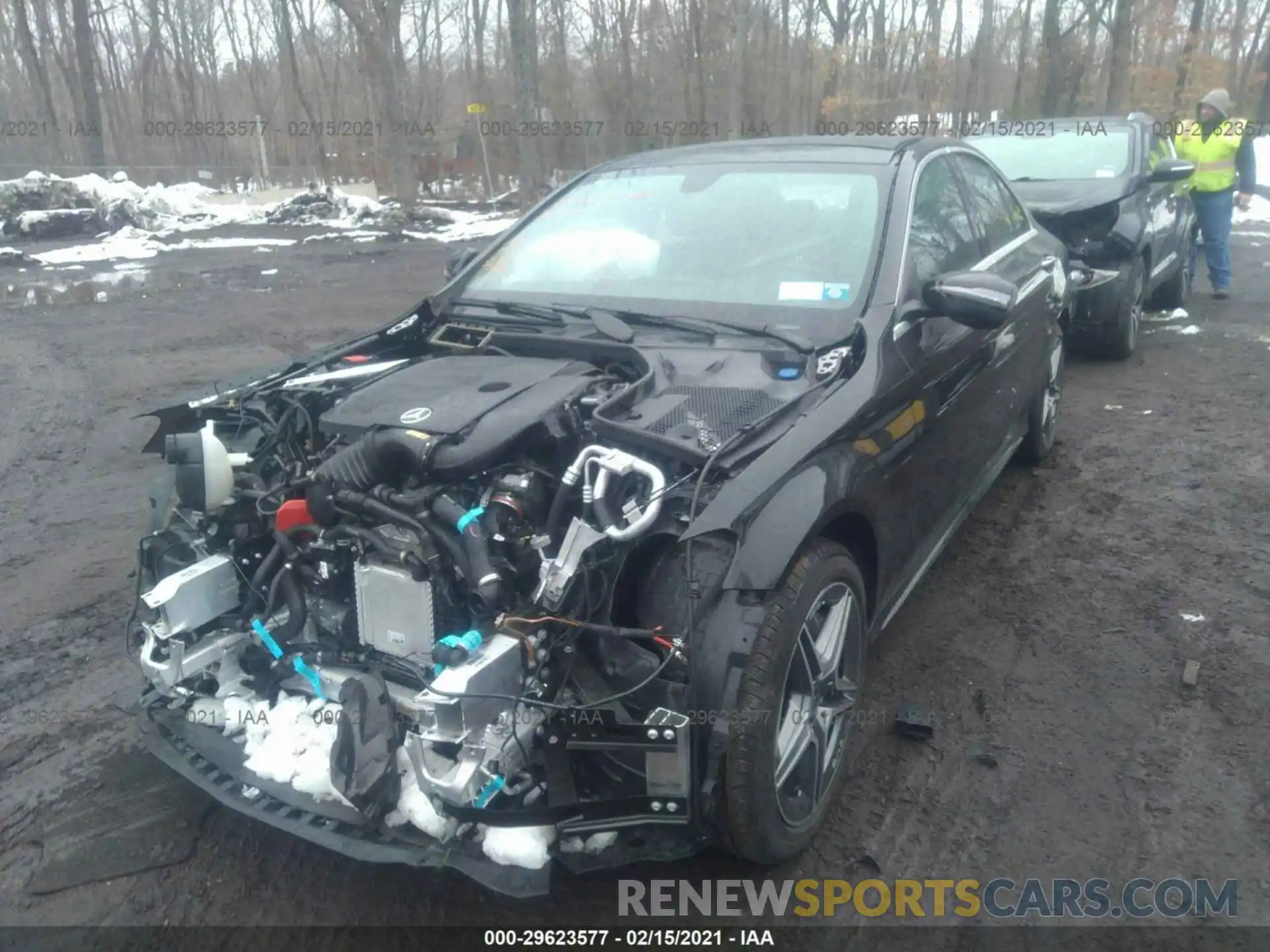 2 Photograph of a damaged car W1KWF8EB6LR574898 MERCEDES-BENZ C-CLASS 2020