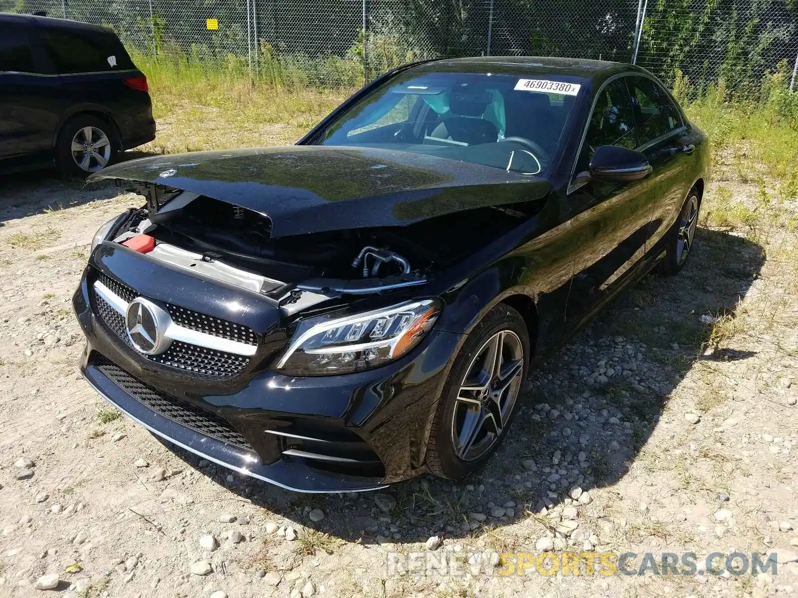 2 Photograph of a damaged car W1KWF8EB6LR575548 MERCEDES-BENZ C CLASS 2020