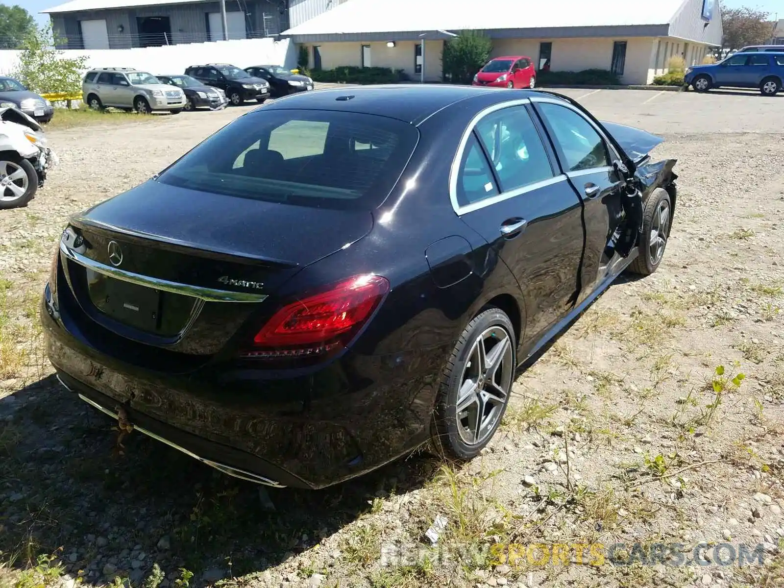 4 Photograph of a damaged car W1KWF8EB6LR575548 MERCEDES-BENZ C CLASS 2020