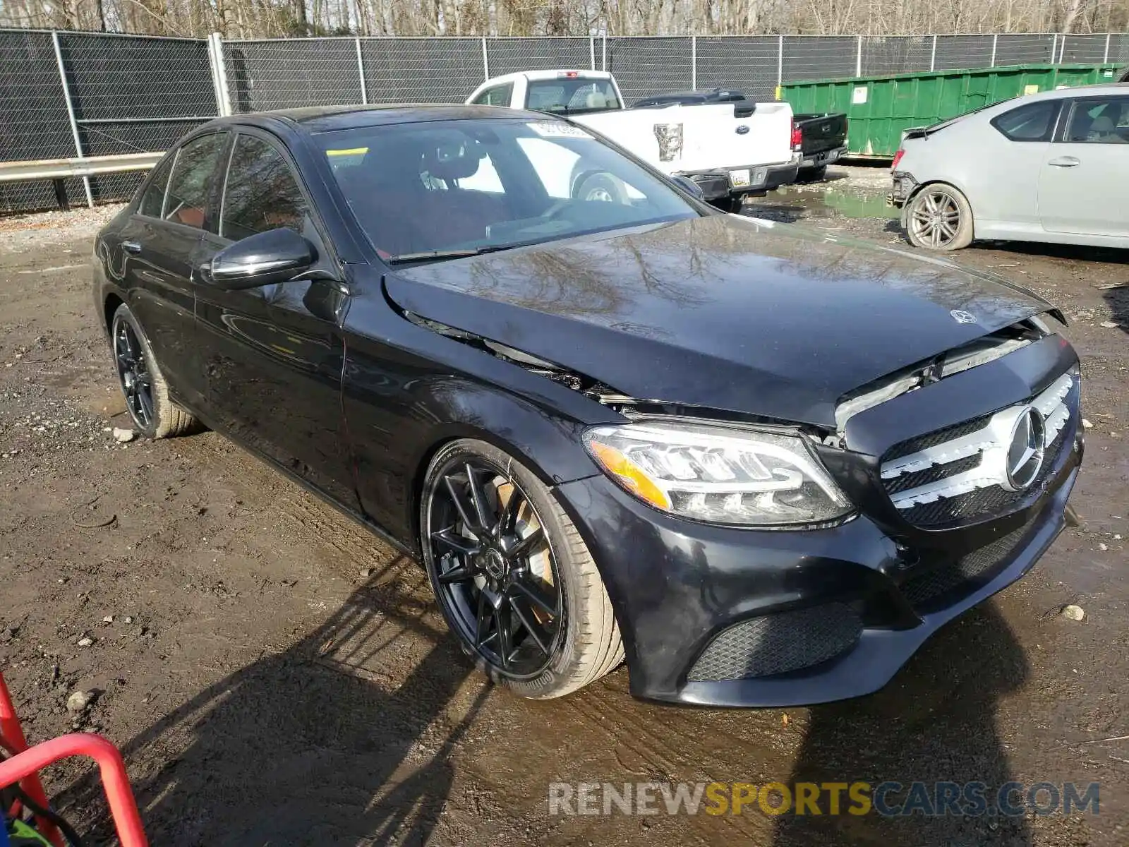 1 Photograph of a damaged car W1KWF8EB6LR592558 MERCEDES-BENZ C CLASS 2020