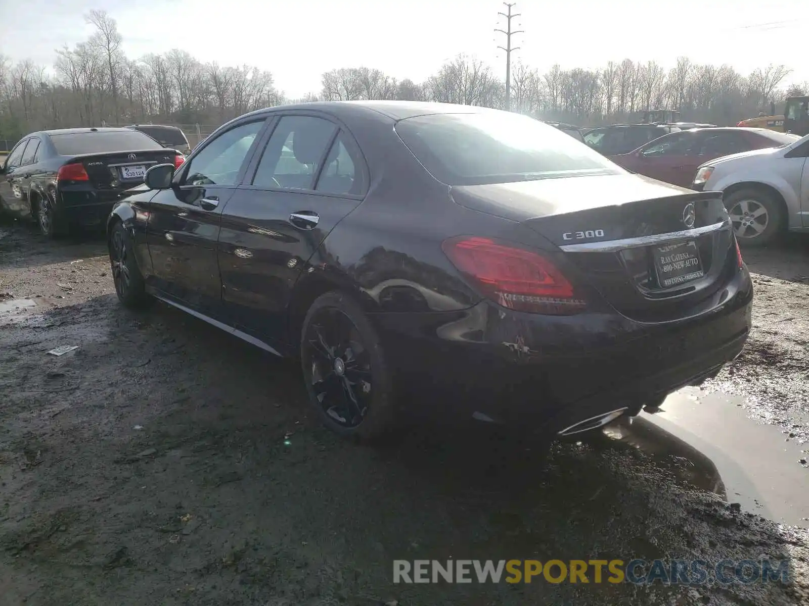 3 Photograph of a damaged car W1KWF8EB6LR592558 MERCEDES-BENZ C CLASS 2020