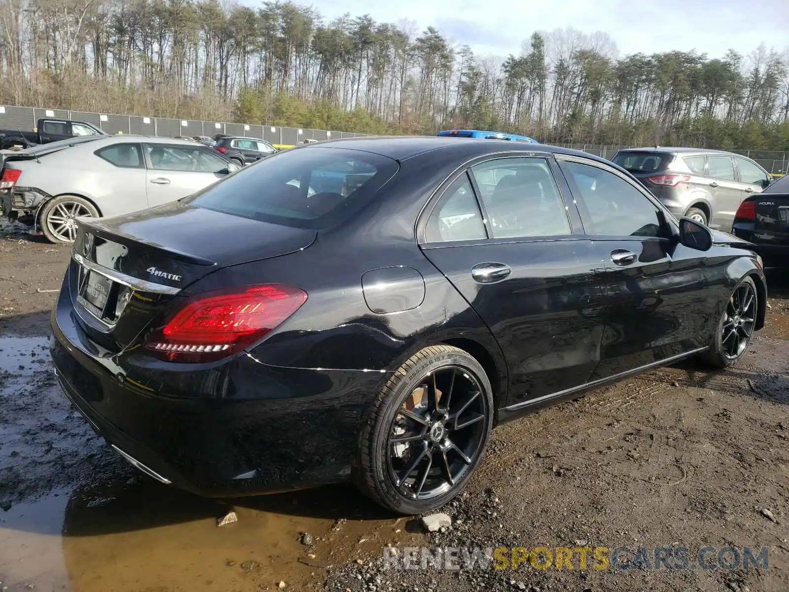 4 Photograph of a damaged car W1KWF8EB6LR592558 MERCEDES-BENZ C CLASS 2020