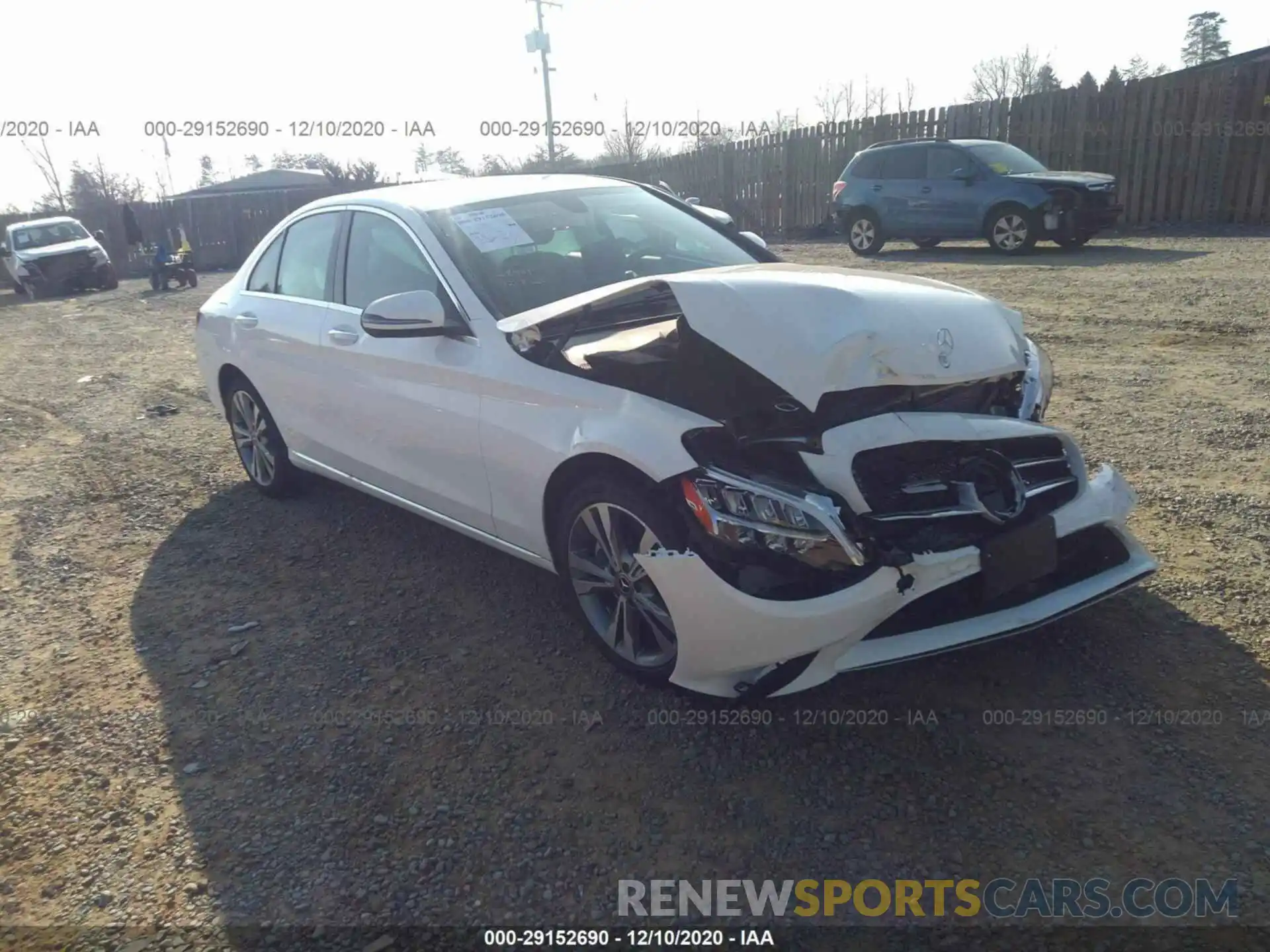 1 Photograph of a damaged car W1KWF8EB7LR575235 MERCEDES-BENZ C-CLASS 2020