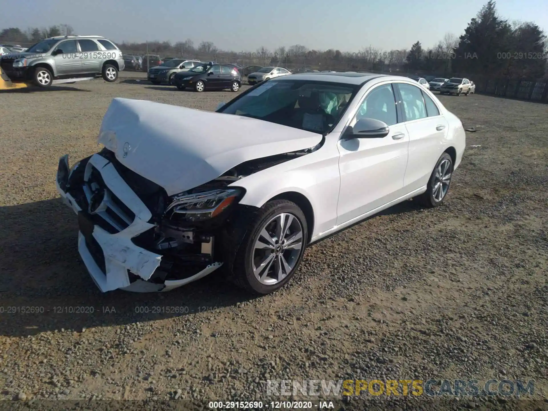 2 Photograph of a damaged car W1KWF8EB7LR575235 MERCEDES-BENZ C-CLASS 2020