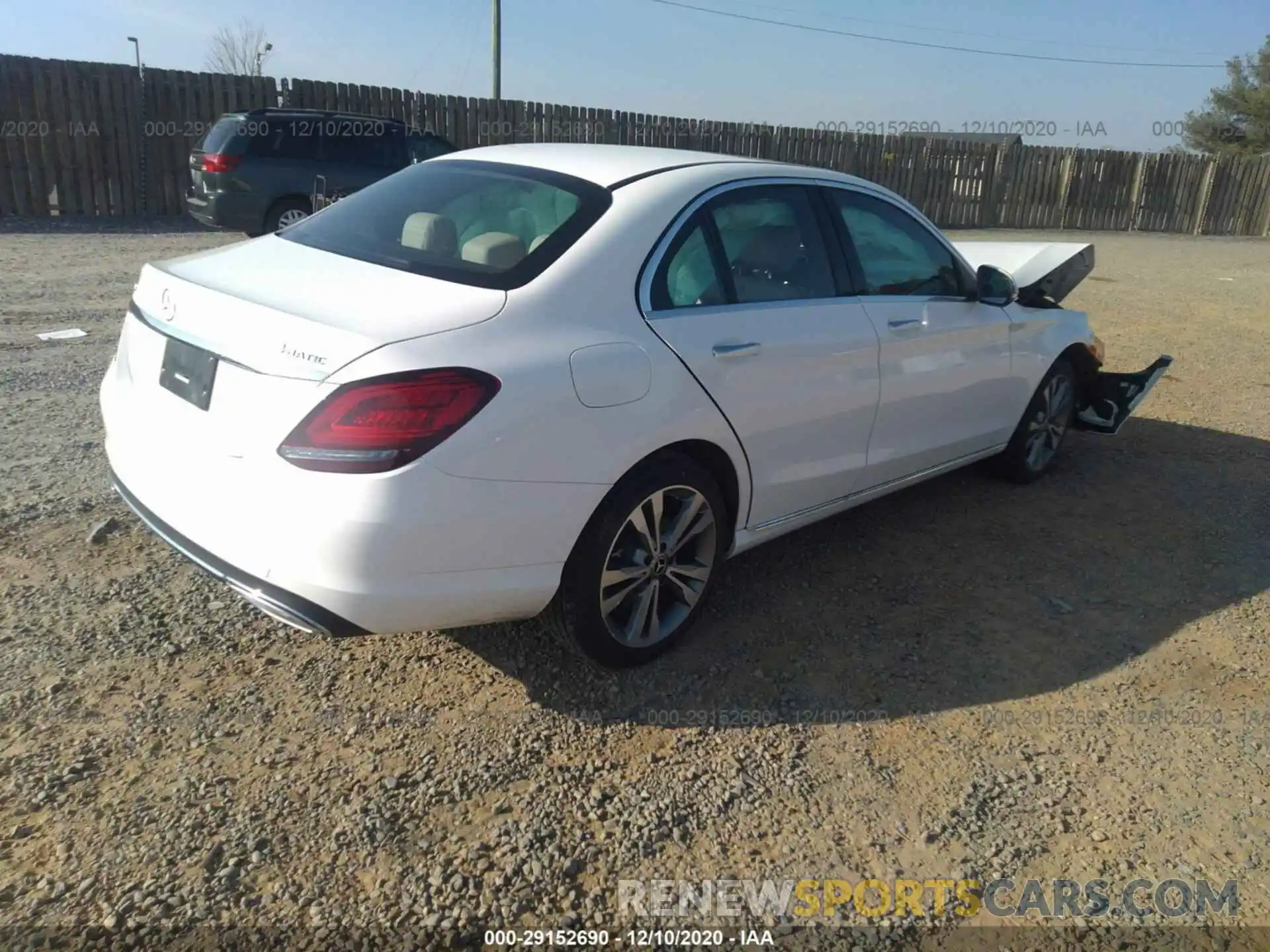 4 Photograph of a damaged car W1KWF8EB7LR575235 MERCEDES-BENZ C-CLASS 2020