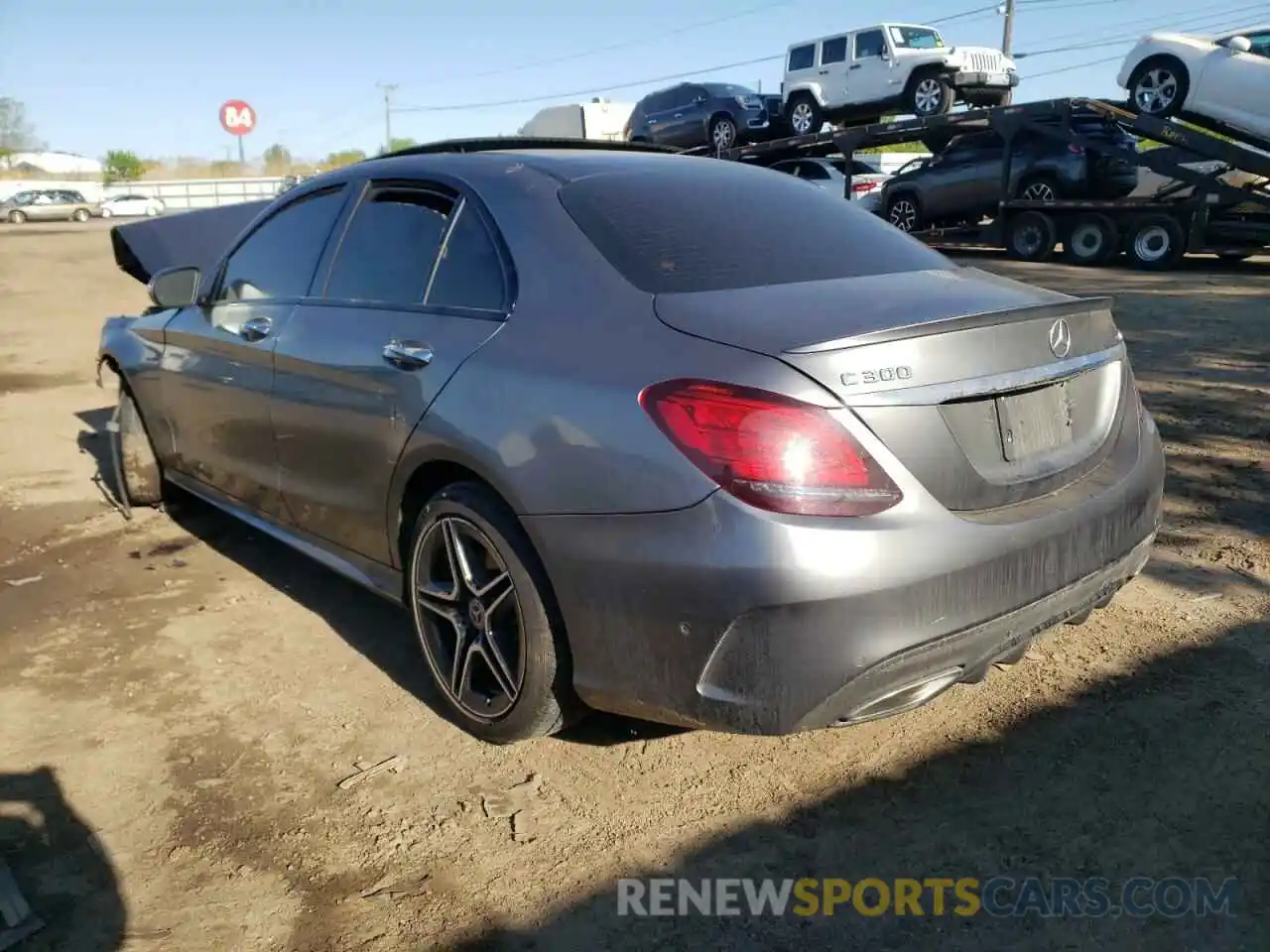 3 Photograph of a damaged car W1KWF8EB7LR576787 MERCEDES-BENZ C-CLASS 2020