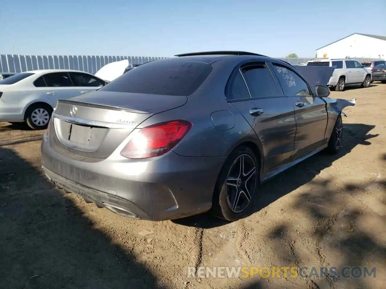 4 Photograph of a damaged car W1KWF8EB7LR576787 MERCEDES-BENZ C-CLASS 2020