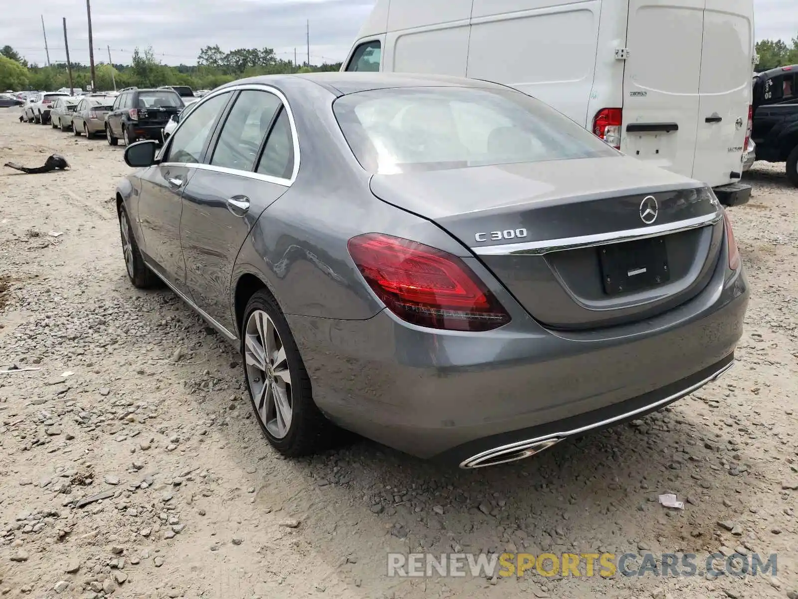 3 Photograph of a damaged car W1KWF8EB7LR589586 MERCEDES-BENZ C CLASS 2020