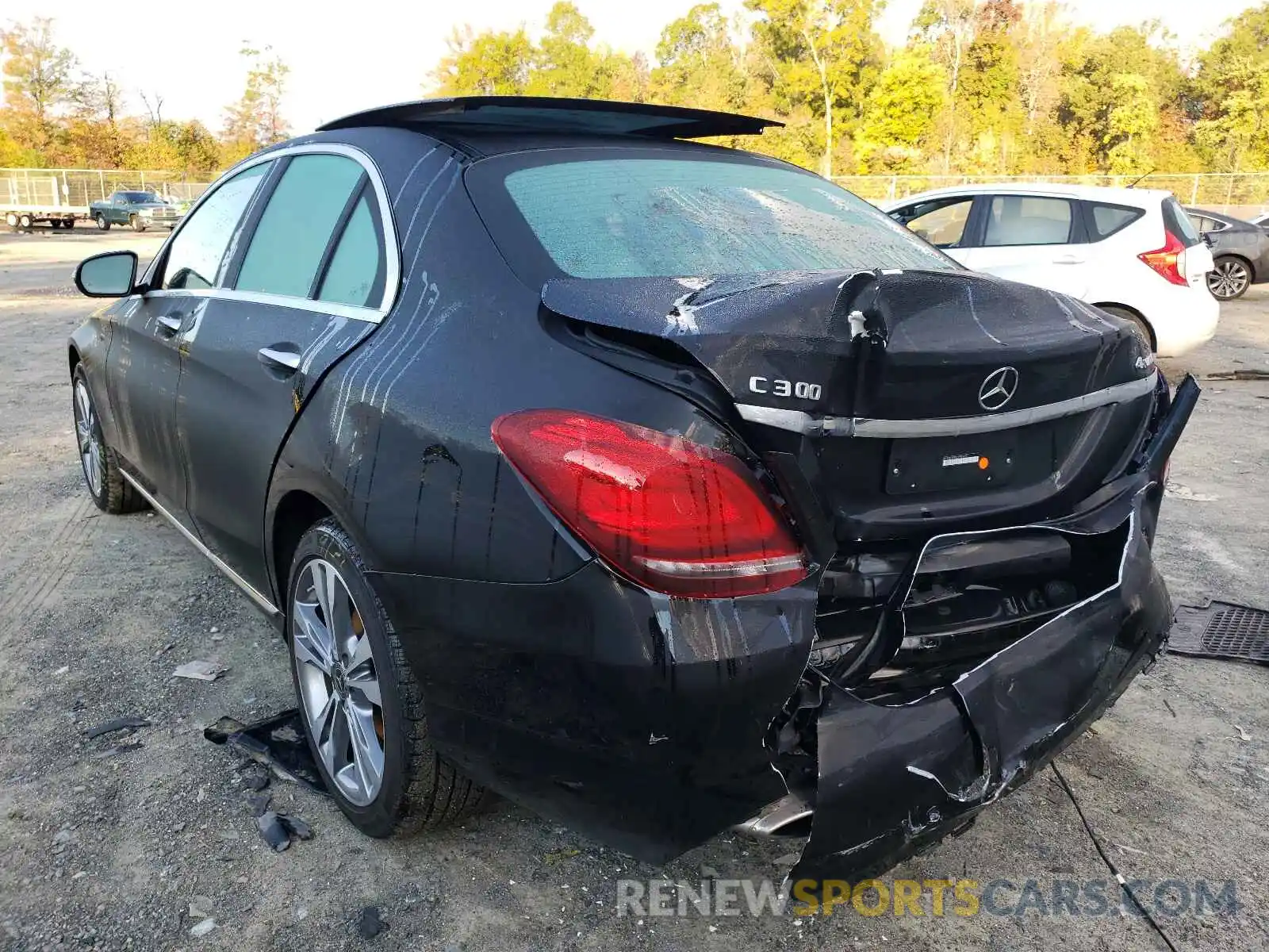 3 Photograph of a damaged car W1KWF8EB7LR591452 MERCEDES-BENZ C-CLASS 2020