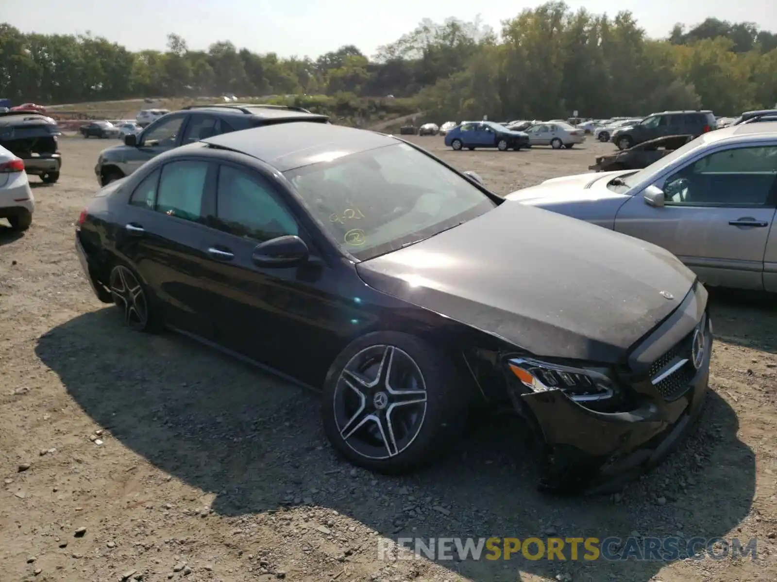 1 Photograph of a damaged car W1KWF8EB7LR594514 MERCEDES-BENZ C CLASS 2020