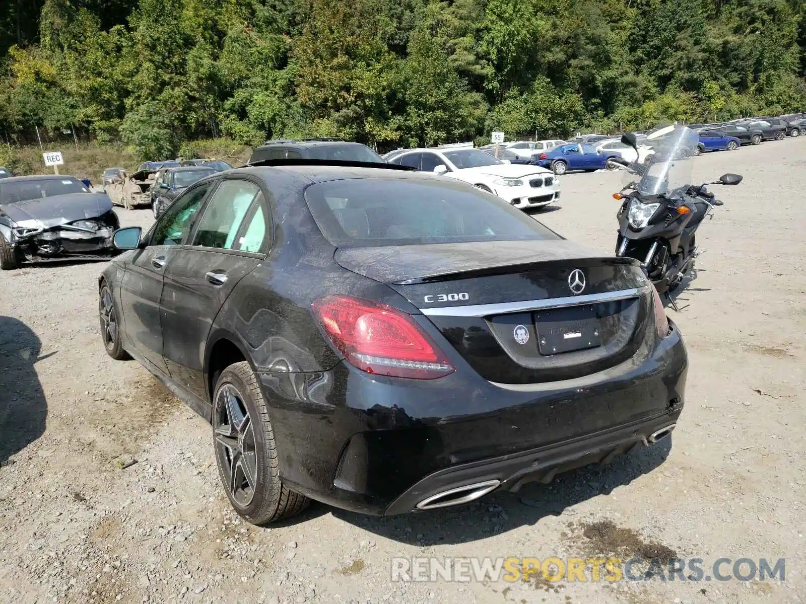 3 Photograph of a damaged car W1KWF8EB7LR594514 MERCEDES-BENZ C CLASS 2020