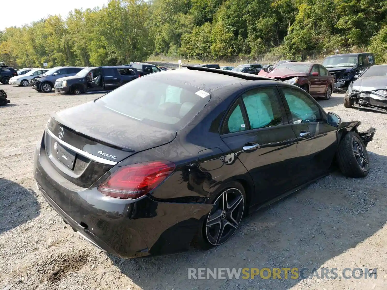 4 Photograph of a damaged car W1KWF8EB7LR594514 MERCEDES-BENZ C CLASS 2020