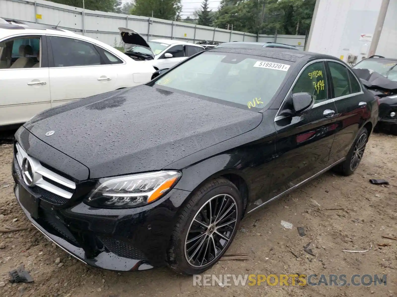 2 Photograph of a damaged car W1KWF8EB7LR601462 MERCEDES-BENZ C-CLASS 2020