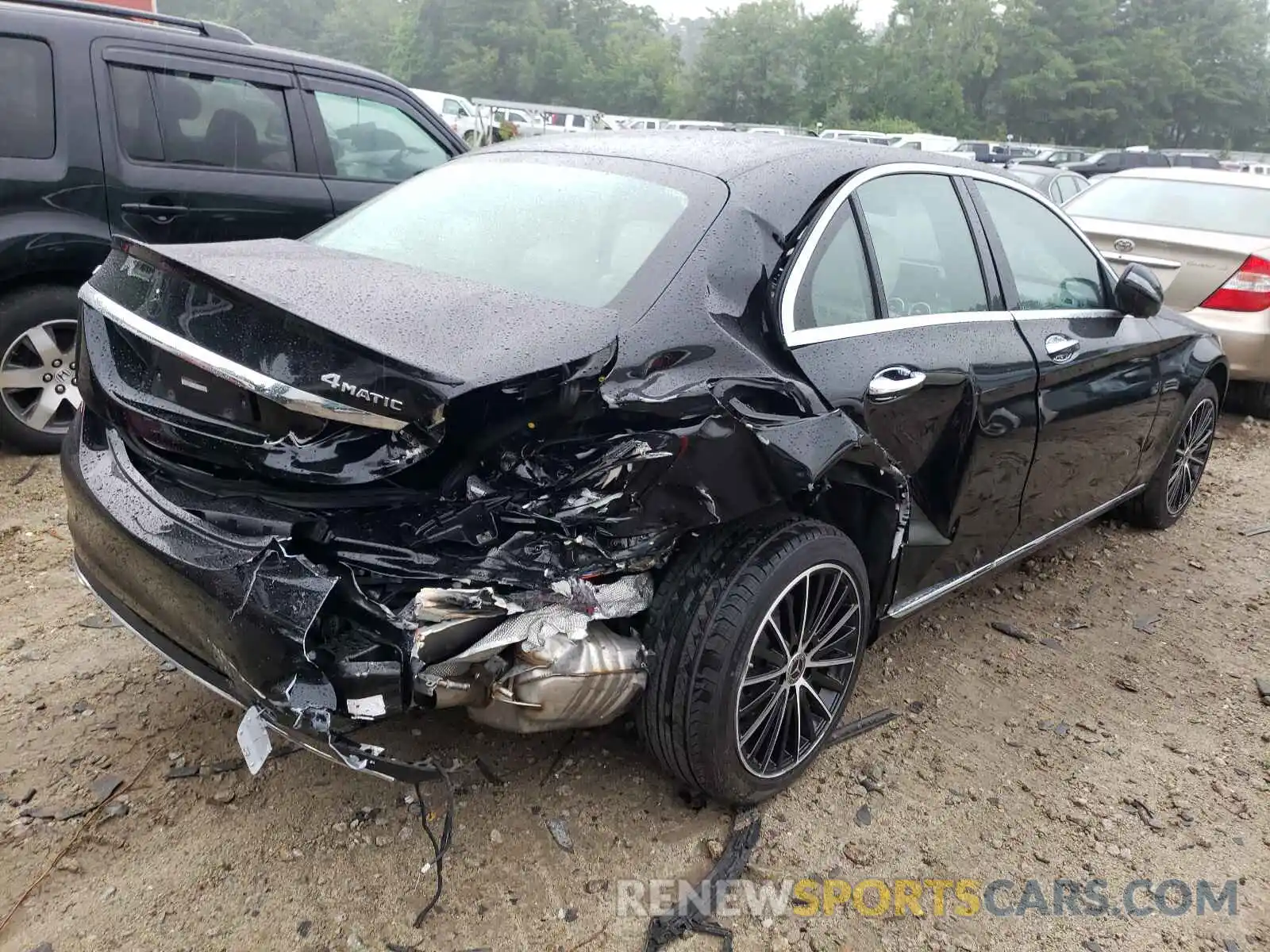 4 Photograph of a damaged car W1KWF8EB7LR601462 MERCEDES-BENZ C-CLASS 2020