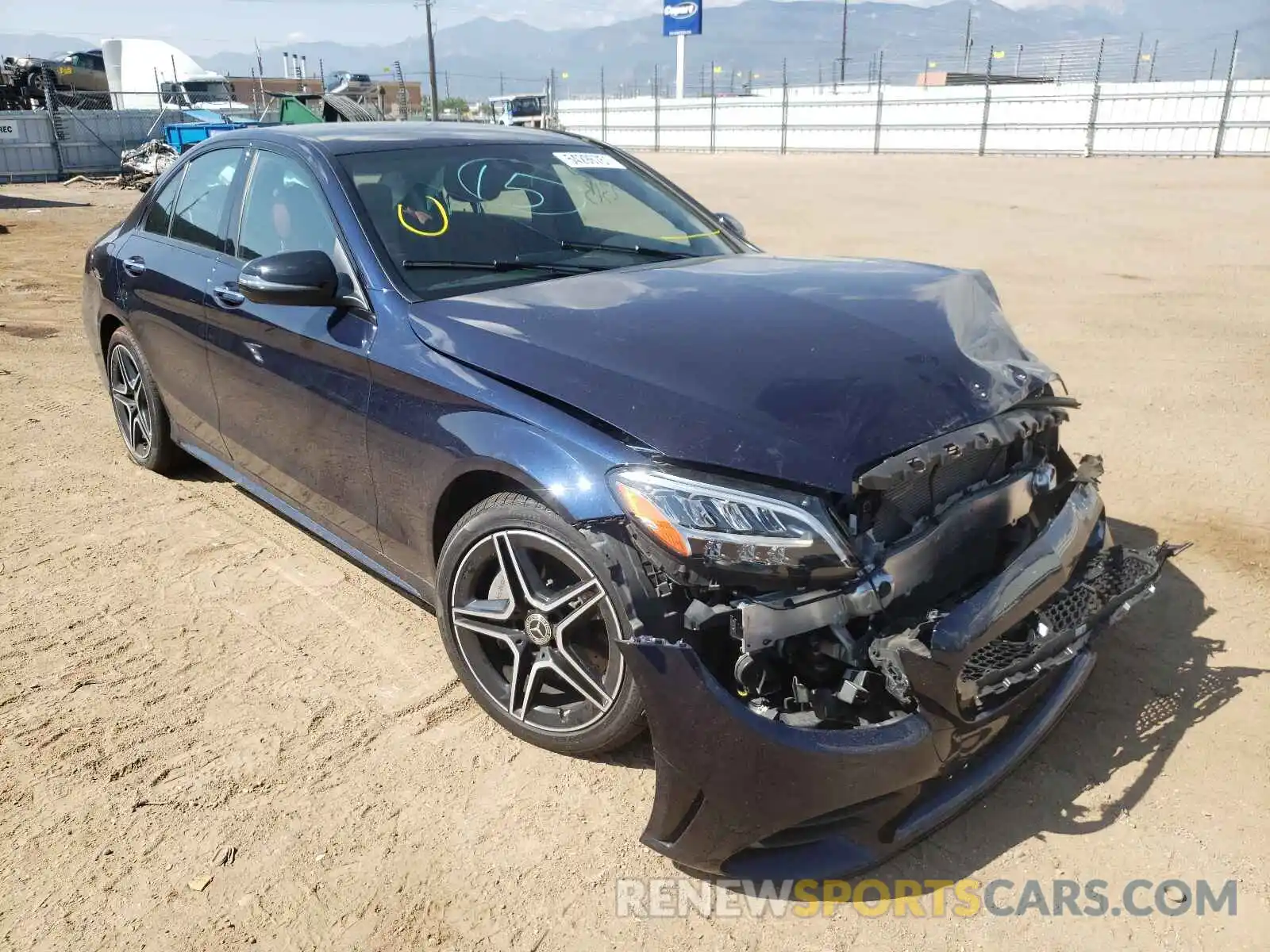 1 Photograph of a damaged car W1KWF8EB8LR566401 MERCEDES-BENZ C-CLASS 2020