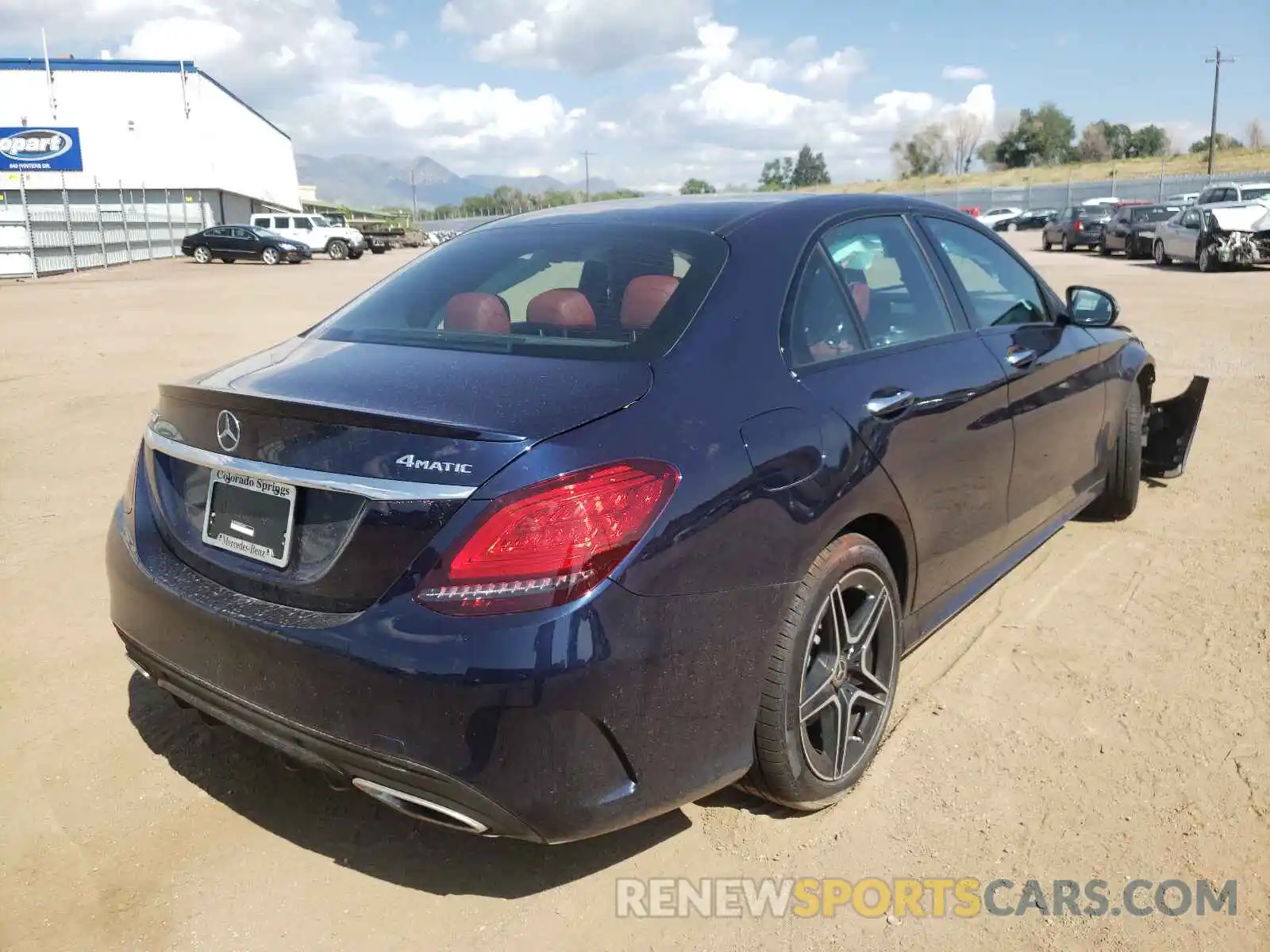 4 Photograph of a damaged car W1KWF8EB8LR566401 MERCEDES-BENZ C-CLASS 2020