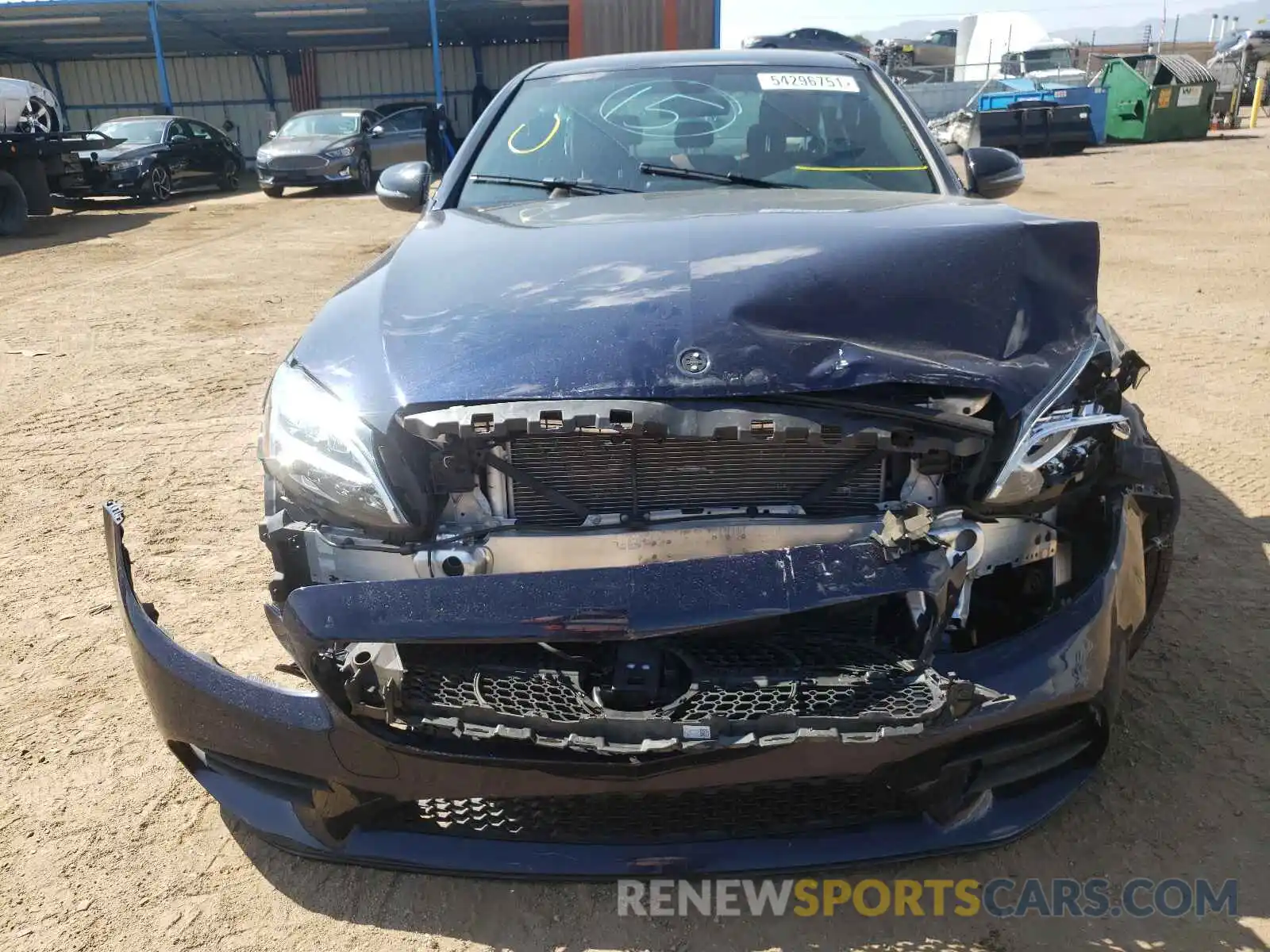 9 Photograph of a damaged car W1KWF8EB8LR566401 MERCEDES-BENZ C-CLASS 2020