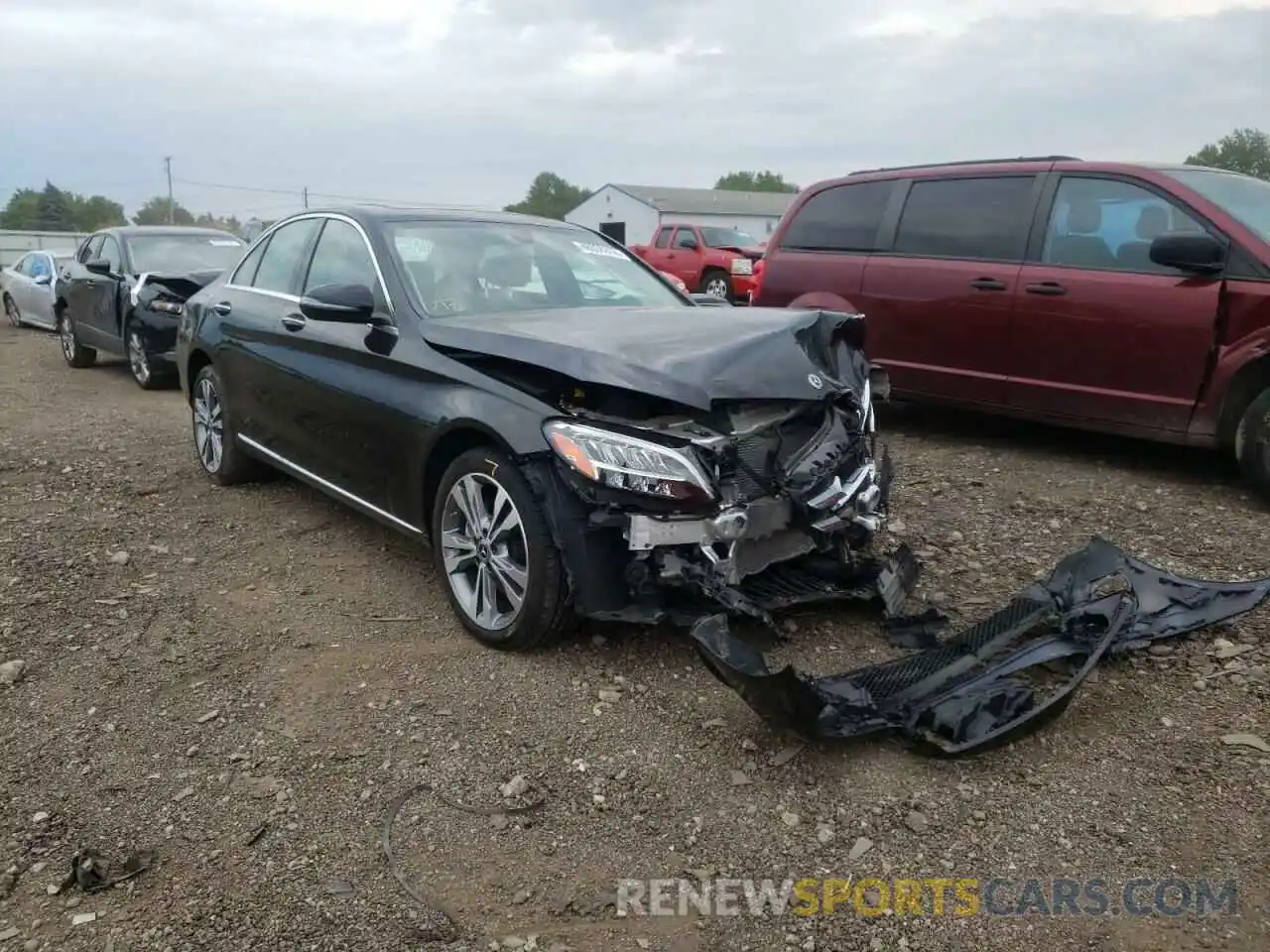 1 Photograph of a damaged car W1KWF8EB8LR578614 MERCEDES-BENZ C-CLASS 2020