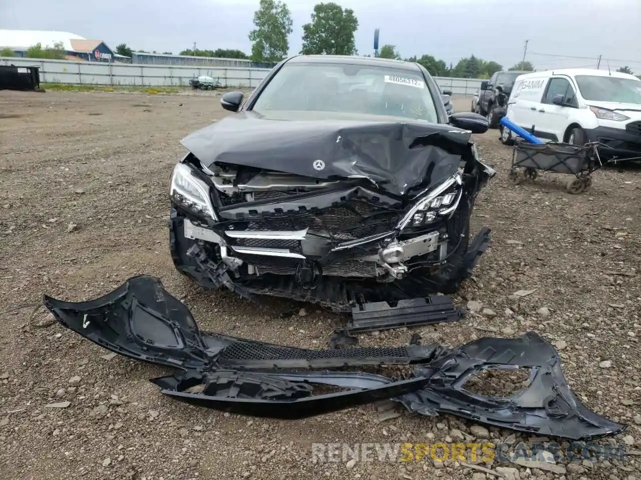 9 Photograph of a damaged car W1KWF8EB8LR578614 MERCEDES-BENZ C-CLASS 2020