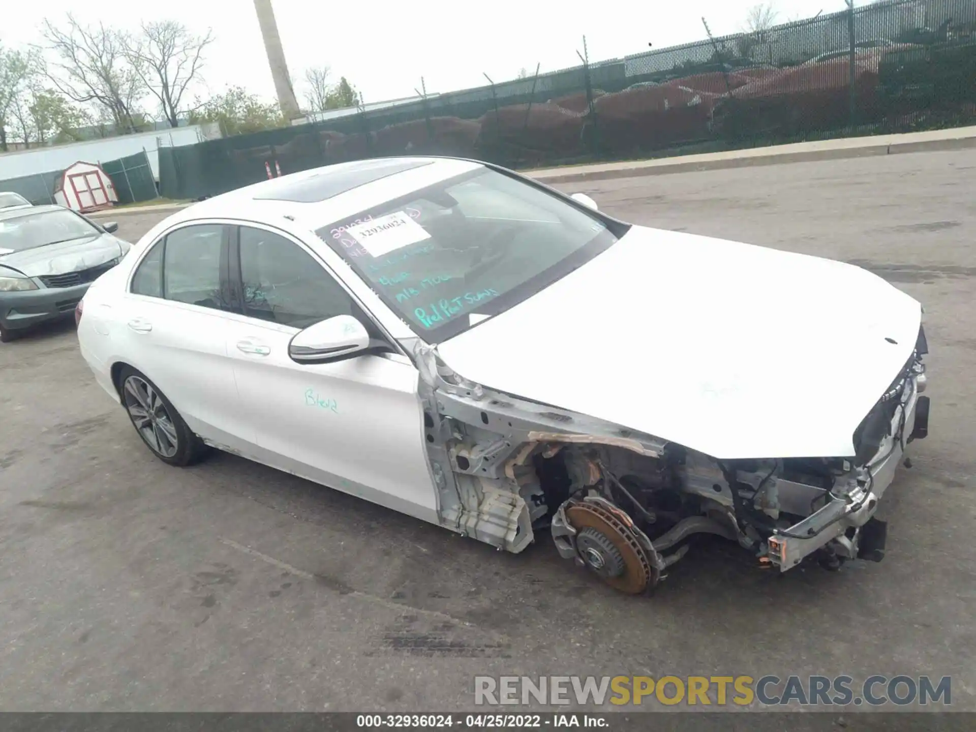 1 Photograph of a damaged car W1KWF8EB9LR570280 MERCEDES-BENZ C-CLASS 2020