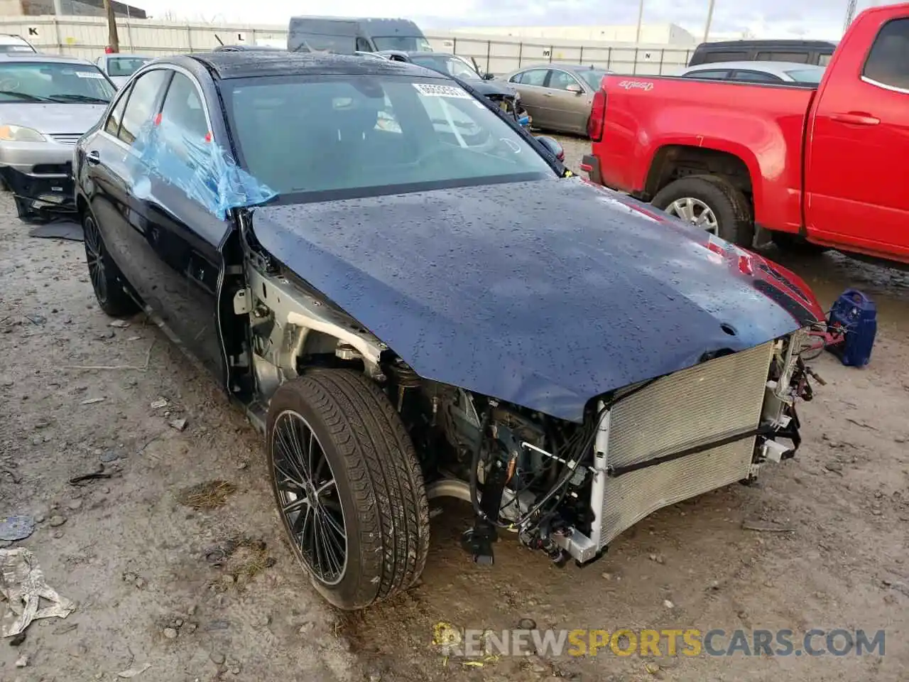 1 Photograph of a damaged car W1KWF8EB9LR589511 MERCEDES-BENZ C-CLASS 2020