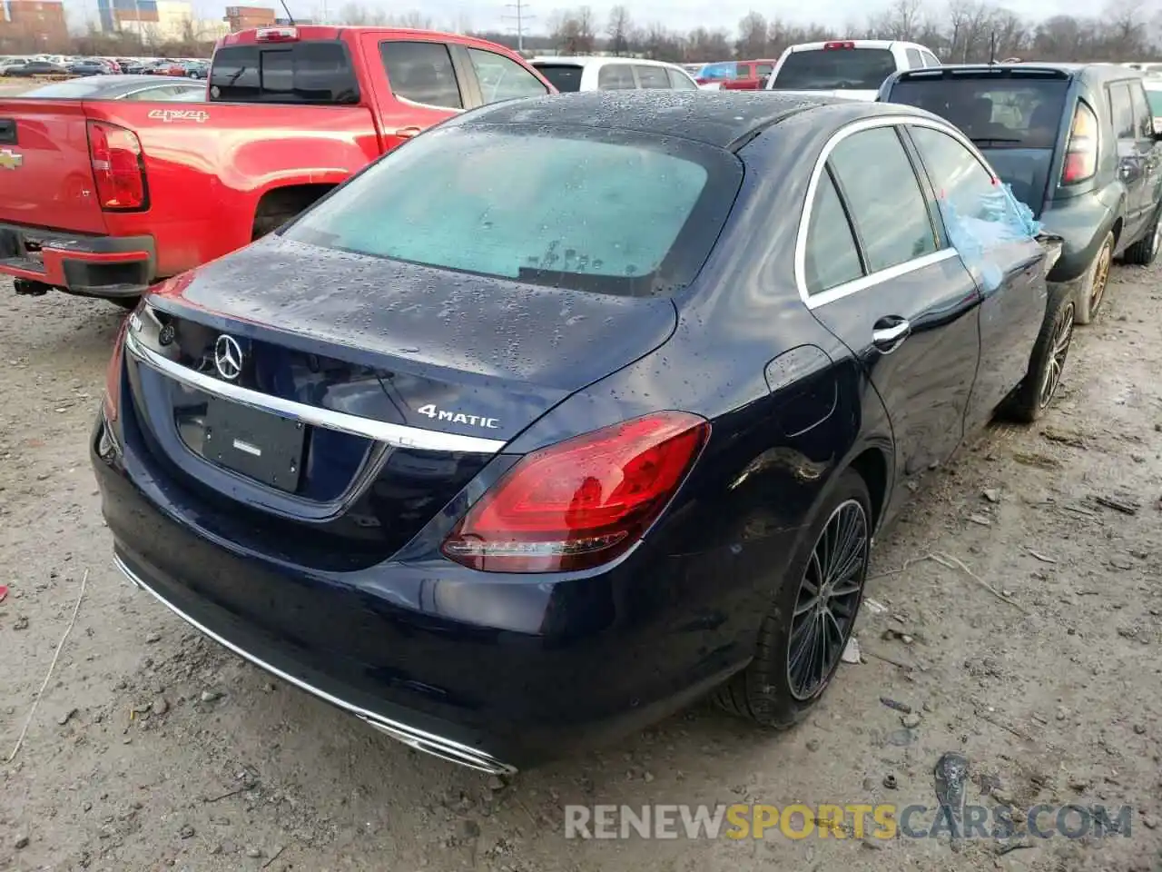 4 Photograph of a damaged car W1KWF8EB9LR589511 MERCEDES-BENZ C-CLASS 2020