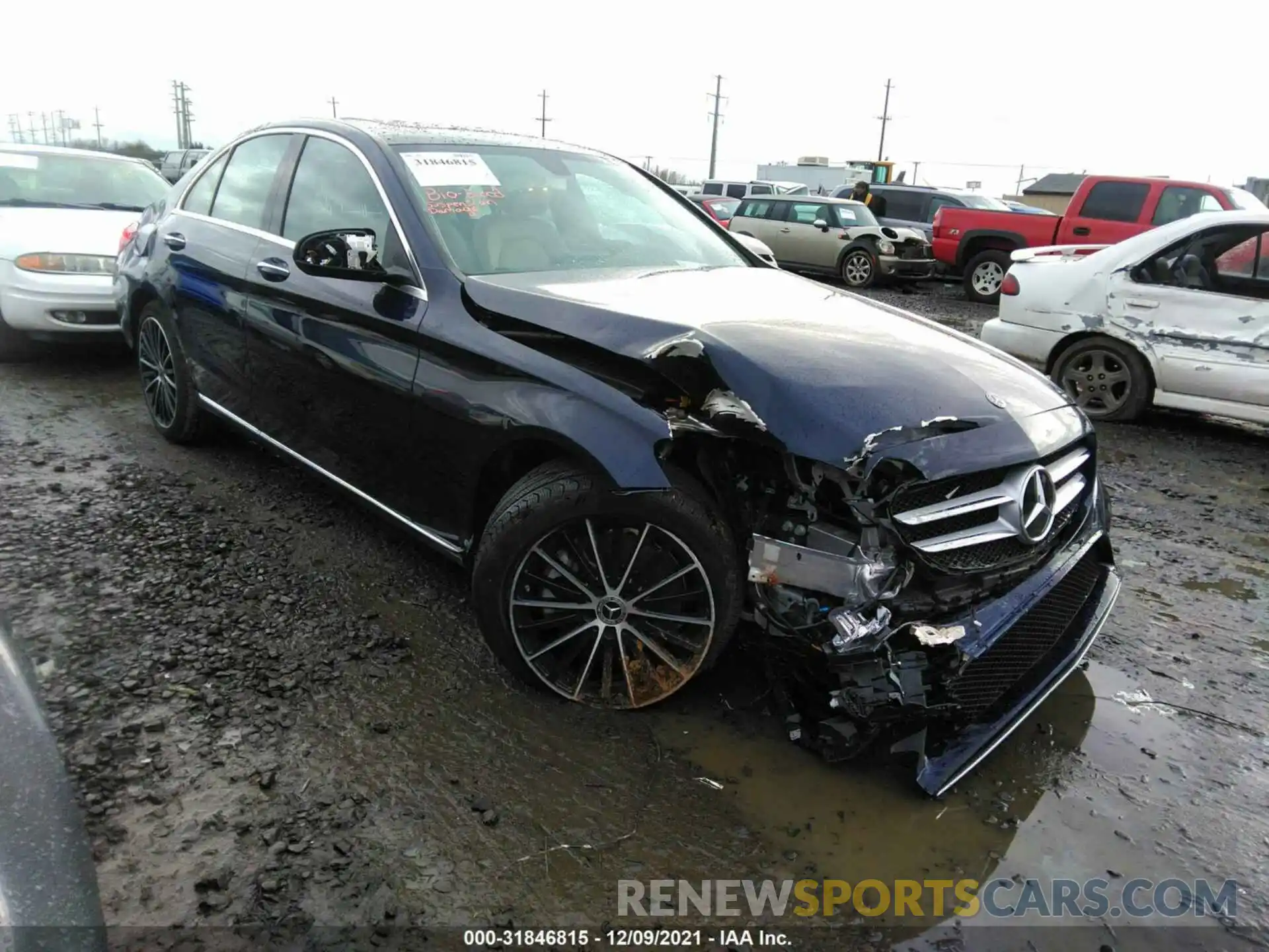 1 Photograph of a damaged car W1KWF8EB9LR596247 MERCEDES-BENZ C-CLASS 2020