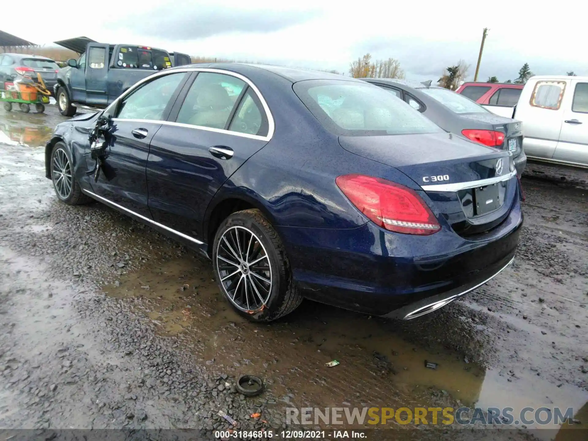 3 Photograph of a damaged car W1KWF8EB9LR596247 MERCEDES-BENZ C-CLASS 2020