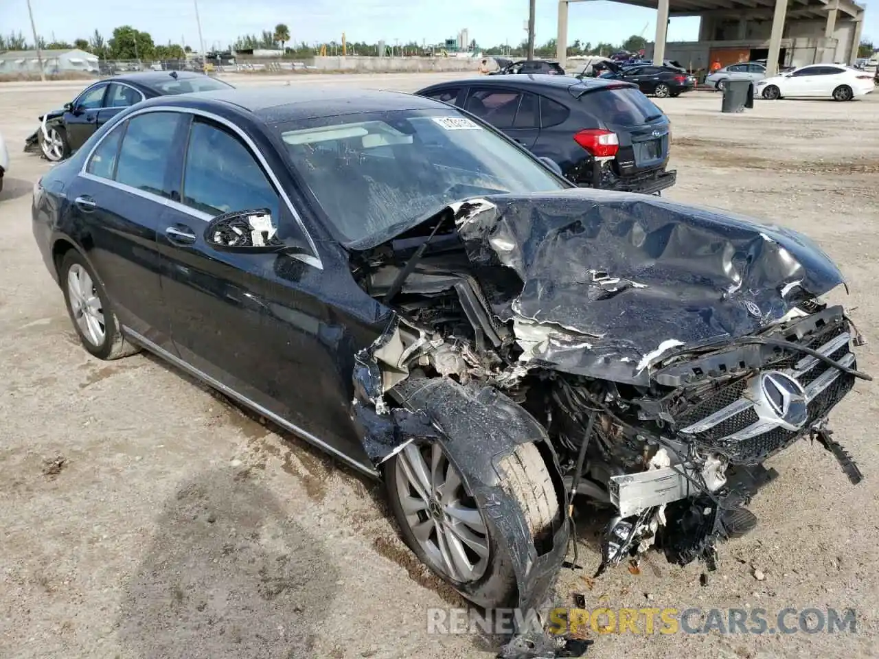 1 Photograph of a damaged car W1KWF8EB9LR596667 MERCEDES-BENZ C-CLASS 2020