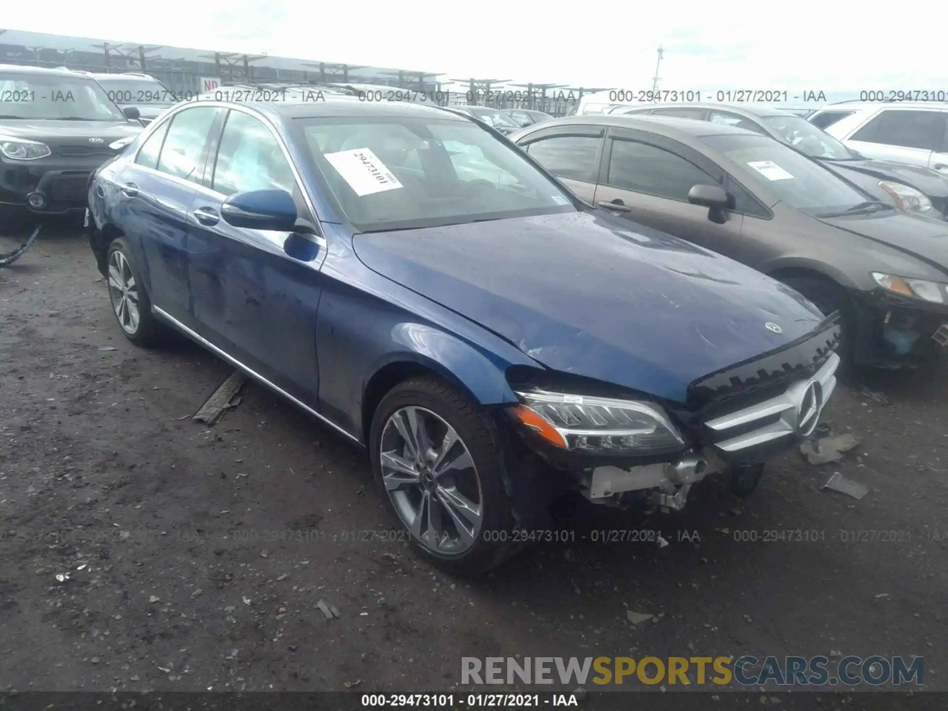 1 Photograph of a damaged car W1KWF8EBXLR588528 MERCEDES-BENZ C-CLASS 2020