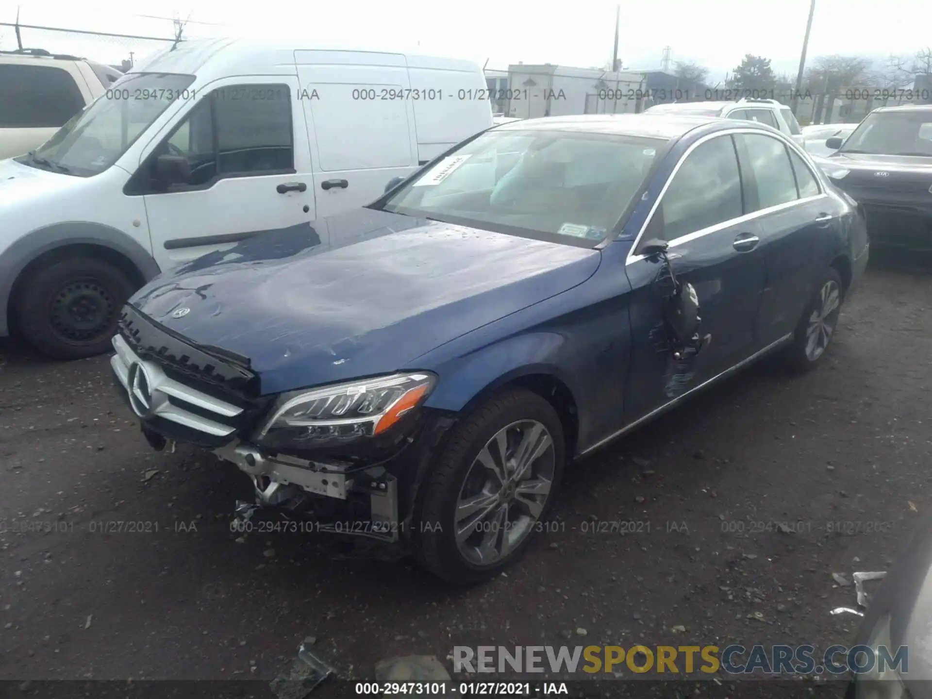 2 Photograph of a damaged car W1KWF8EBXLR588528 MERCEDES-BENZ C-CLASS 2020