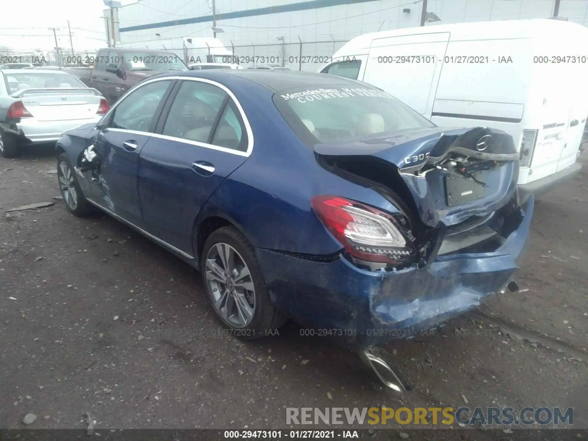 3 Photograph of a damaged car W1KWF8EBXLR588528 MERCEDES-BENZ C-CLASS 2020