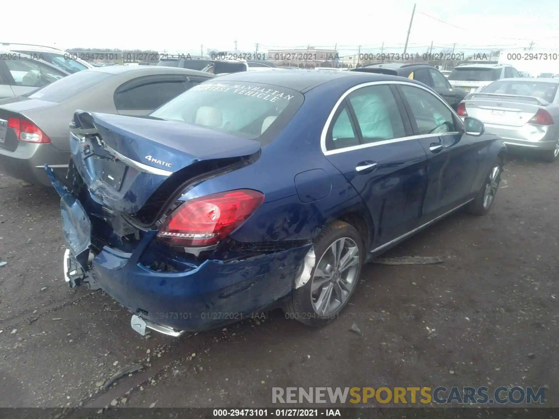 4 Photograph of a damaged car W1KWF8EBXLR588528 MERCEDES-BENZ C-CLASS 2020